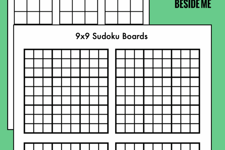 Free Printable Blank Sudoku Grids Teach Beside Me