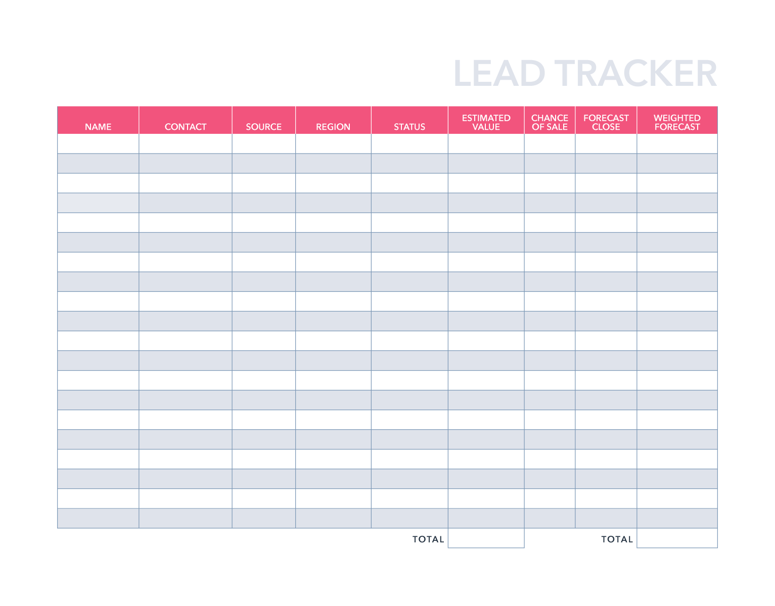 Free Sales Lead Tracker Template For Excel PDF Google Sheets HubSpot