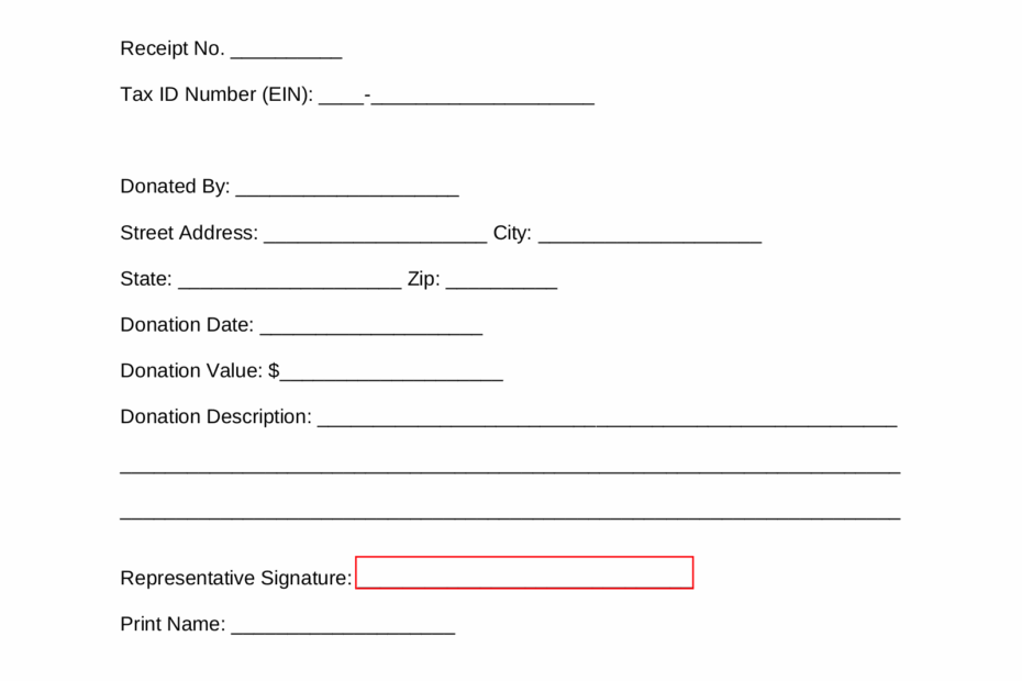 Free Salvation Army Donation Receipt PDF Word EForms