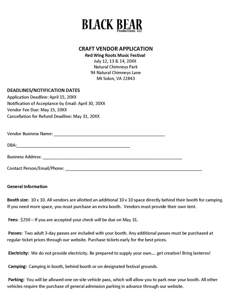 Free Vendor Registration Forms And Templates Editable 