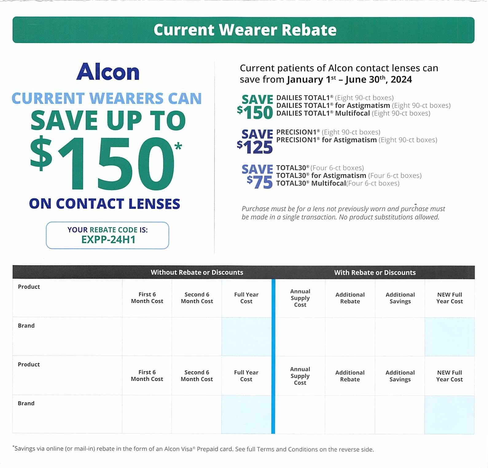 Get Up To A 300 Rebate On Alcon Contact Lenses Sunshine Optometry