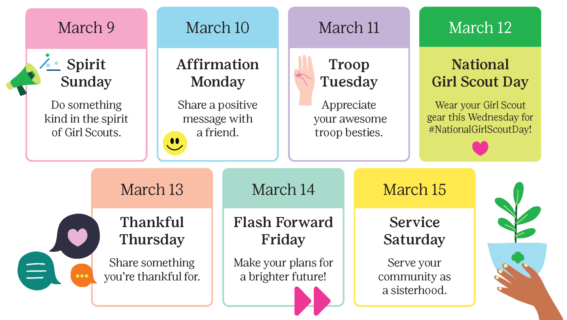 Girl Scout Week Girl Scouts Of Colonial Coast