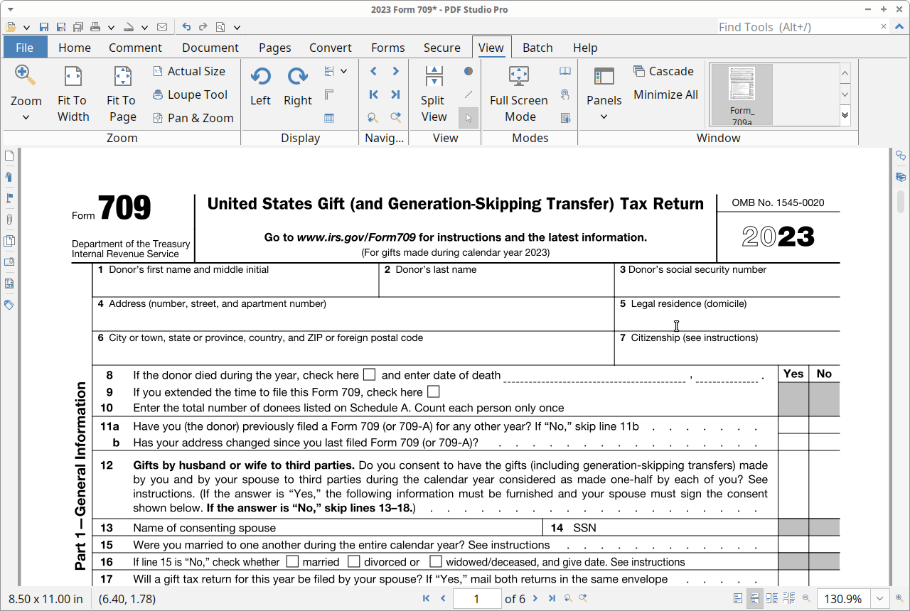 Help With Form 709 Help With Form 709
