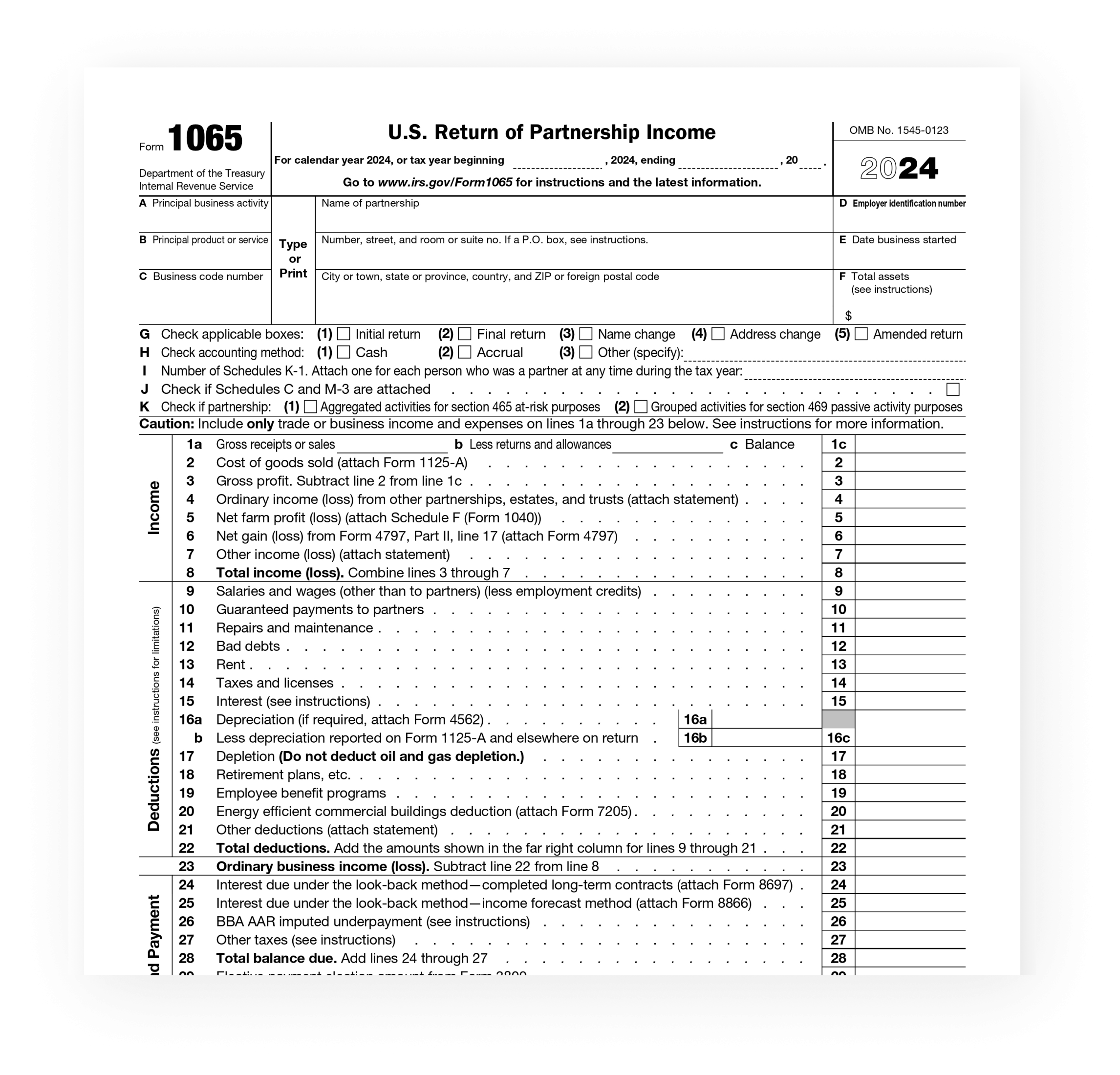 How To Fill Out IRS 1065 Form PDF 2024 2025 PDF Expert