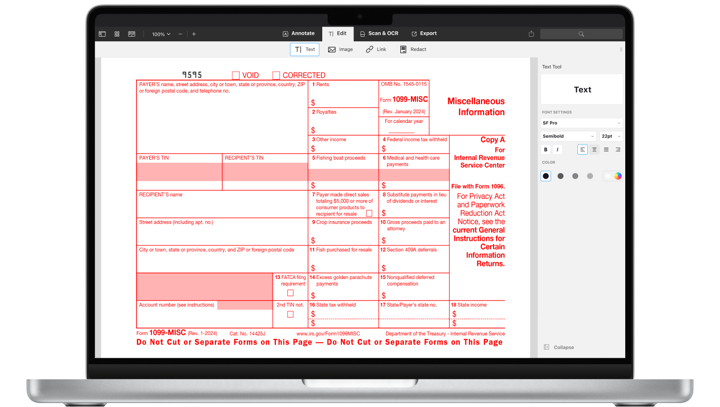 How To Fill Out IRS 1099 MISC Form PDF 2025 PDF Expert