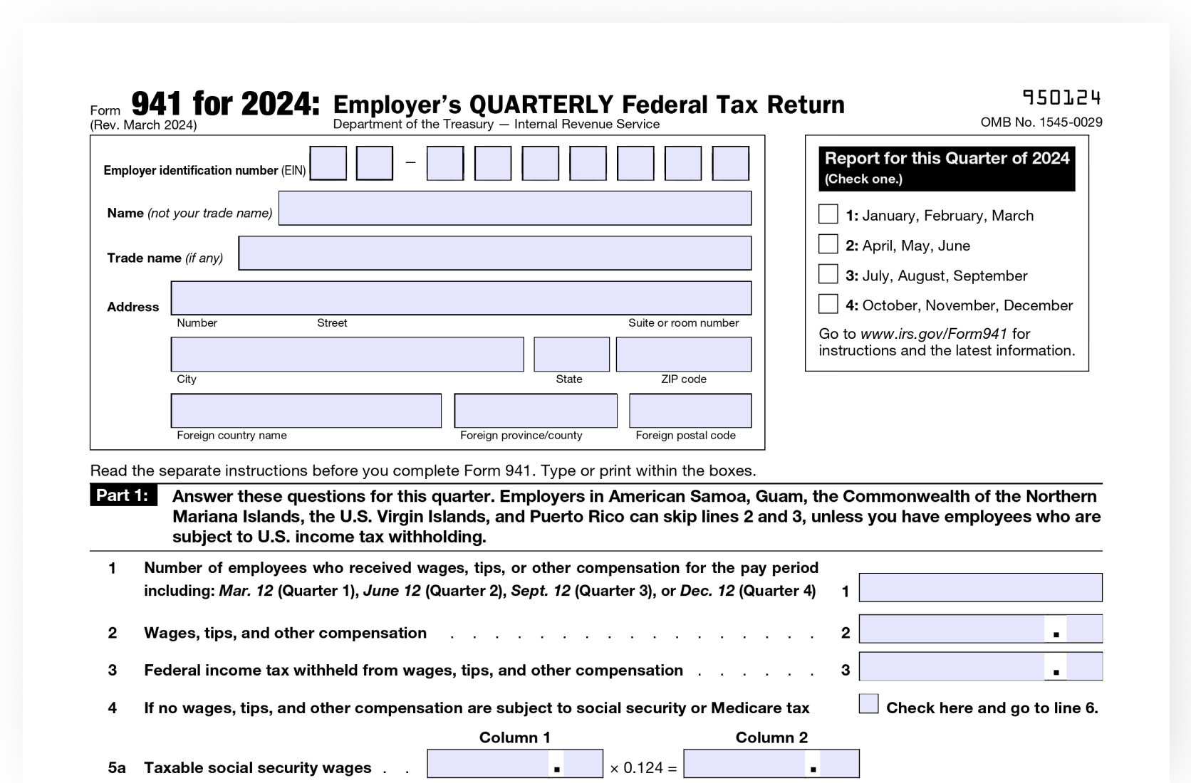 How To Fill Out IRS Form 941 2024 2025 PDF Expert How To Fill Out IRS Form 941 2024 2025 PDF Expert
