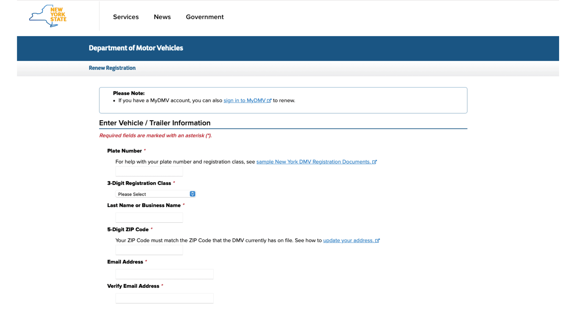 How To Renew A Vehicle Registration In NYS