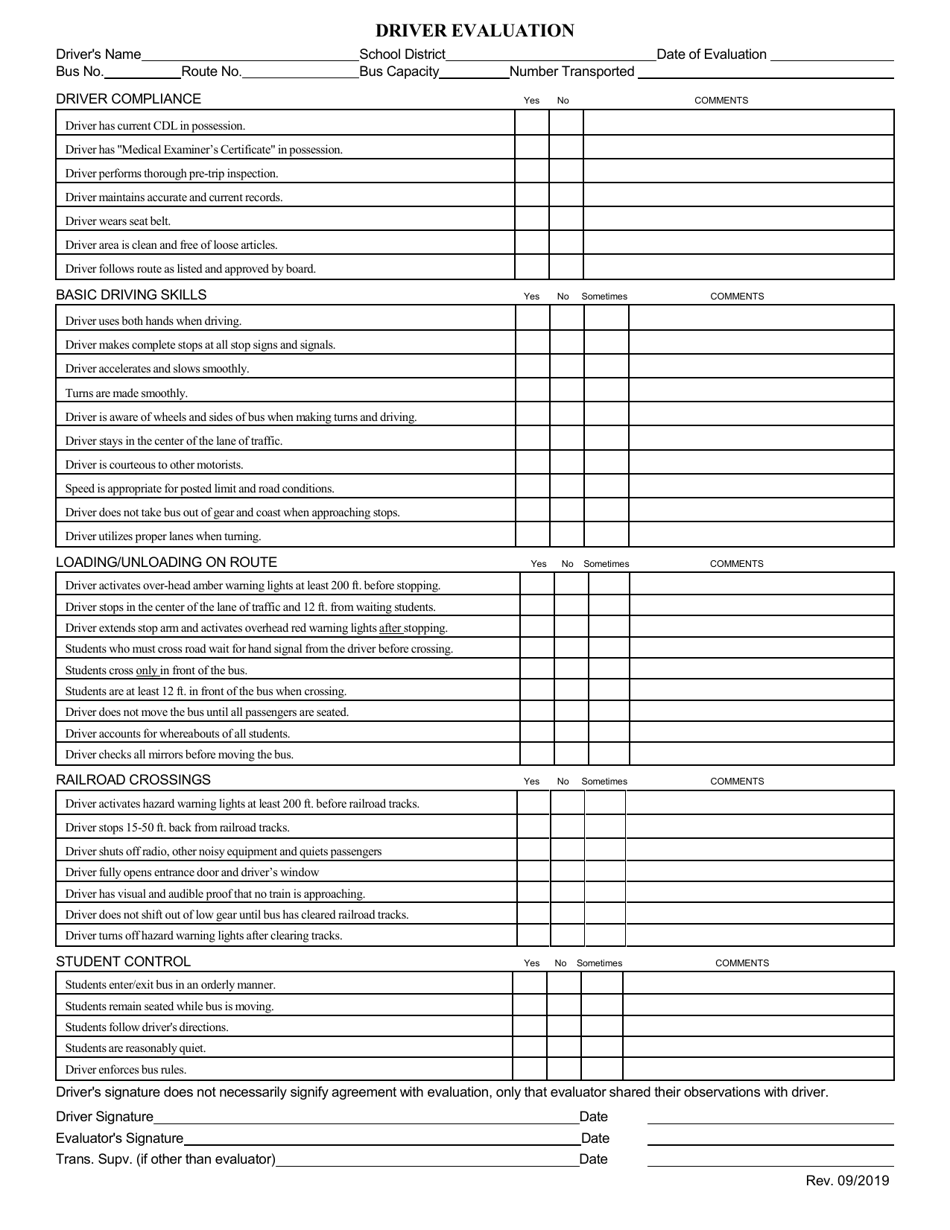 Idaho Driver Evaluation Fill Out Sign Online And Download PDF Templateroller