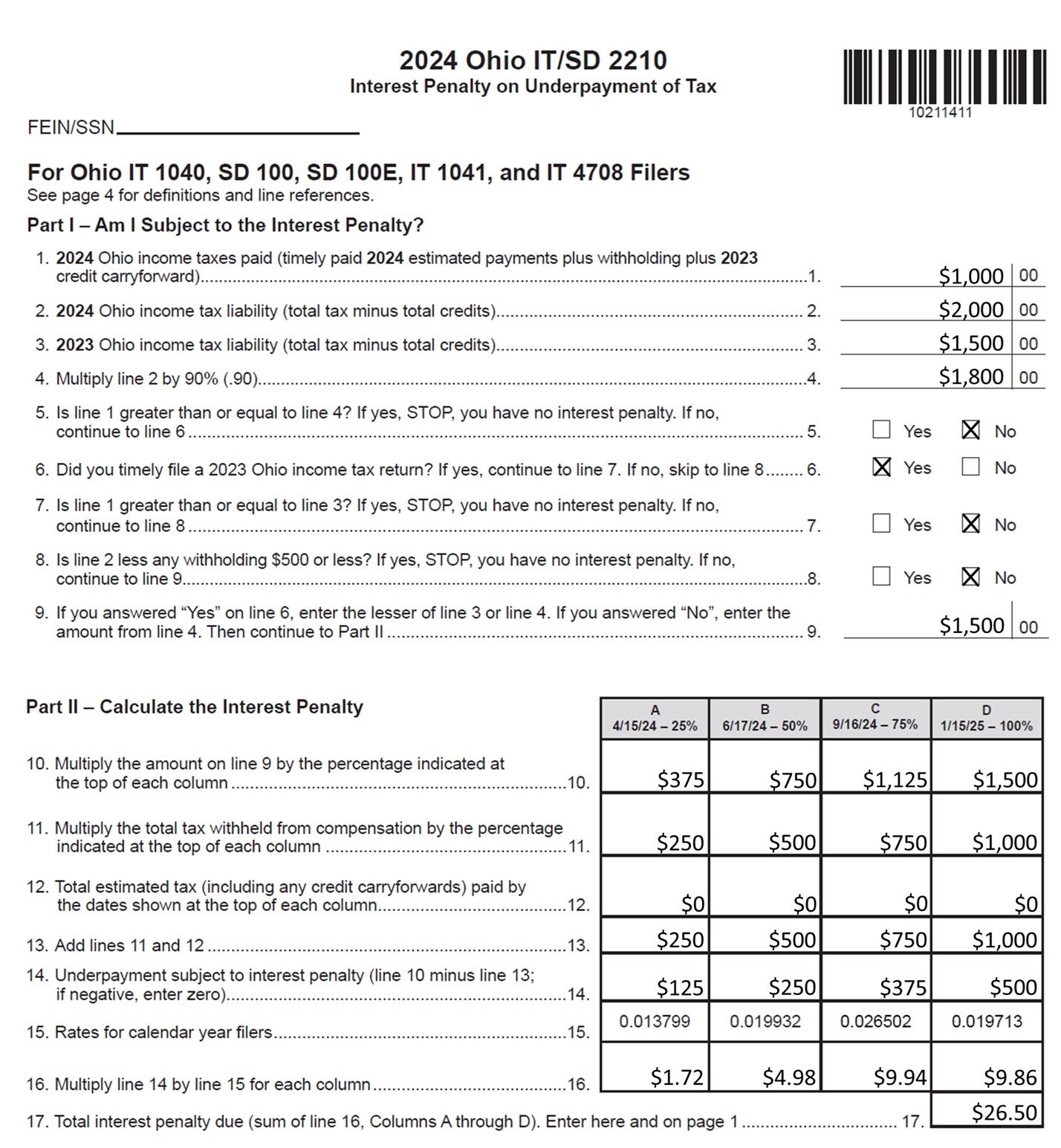 Income Estimated Income School District Taxes And The 2210 Interest Penalty Department Of Taxation