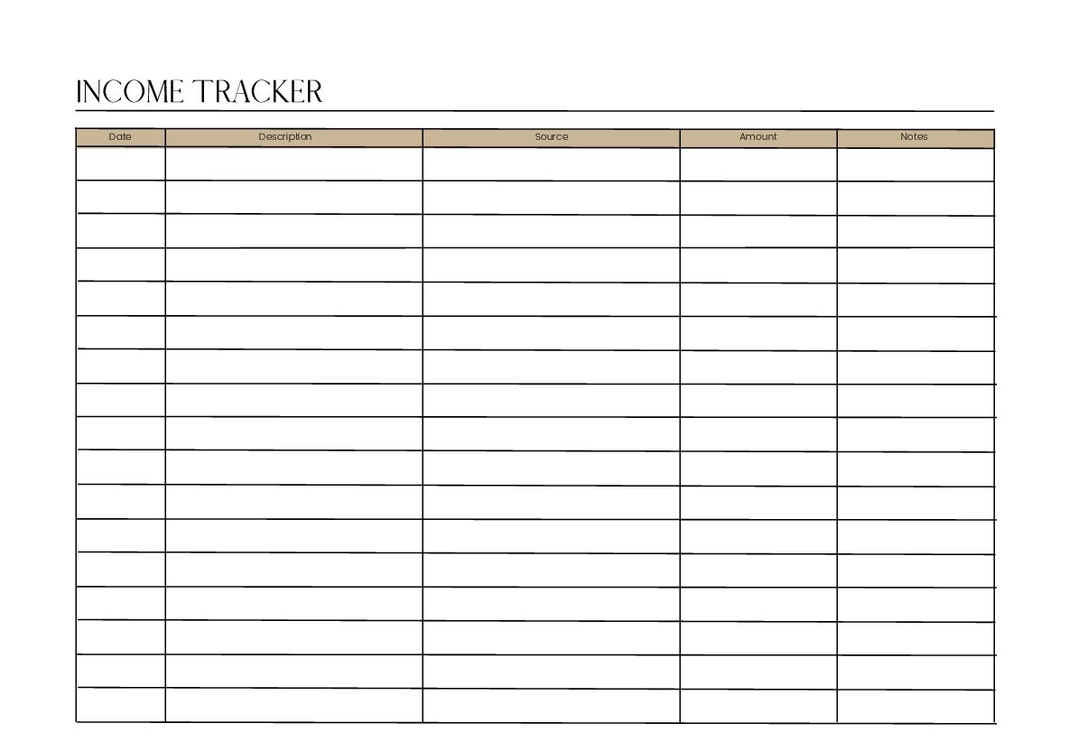 Income Tracker Clipmatic