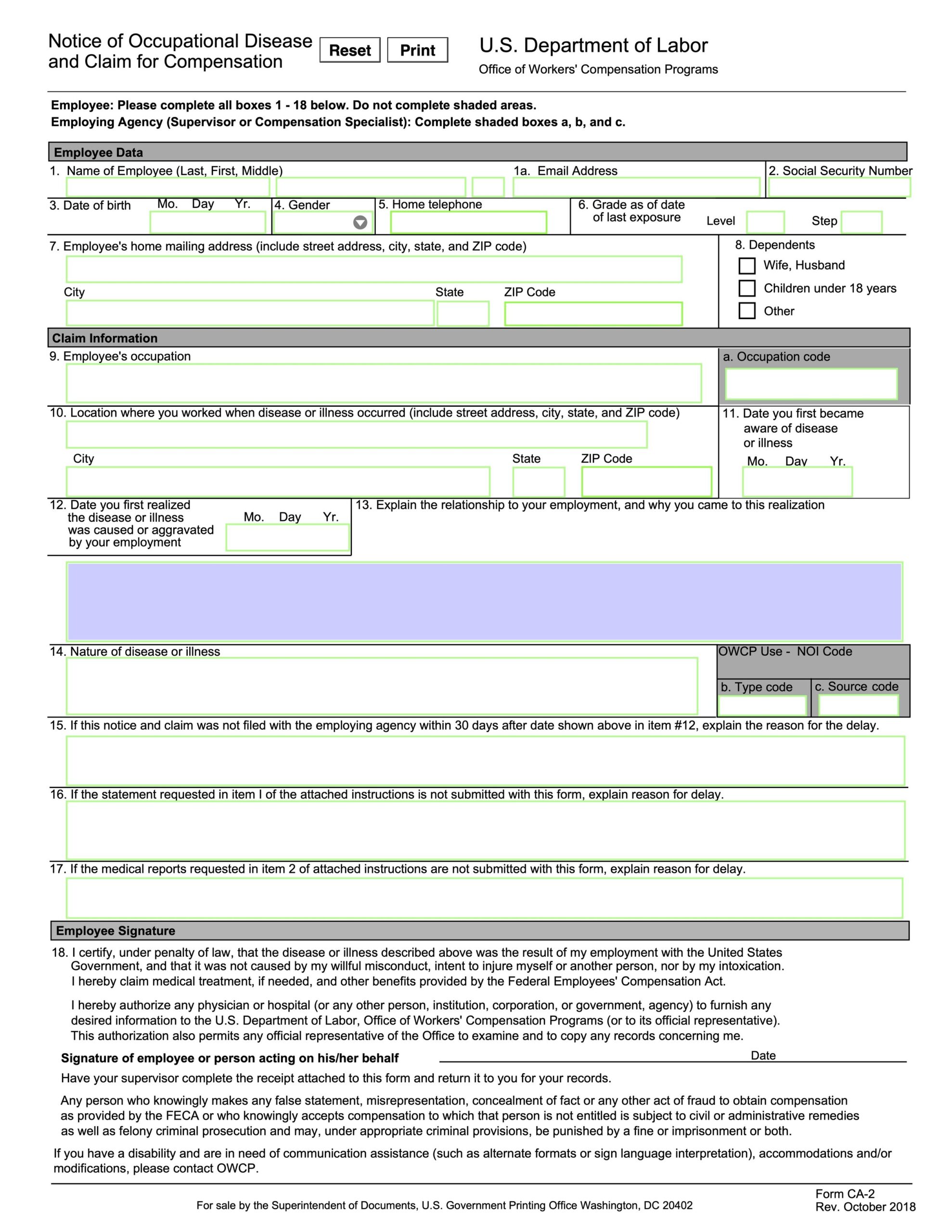 Injury Compensation Information NALC Buckeye Branch 78 Columbus Ohio