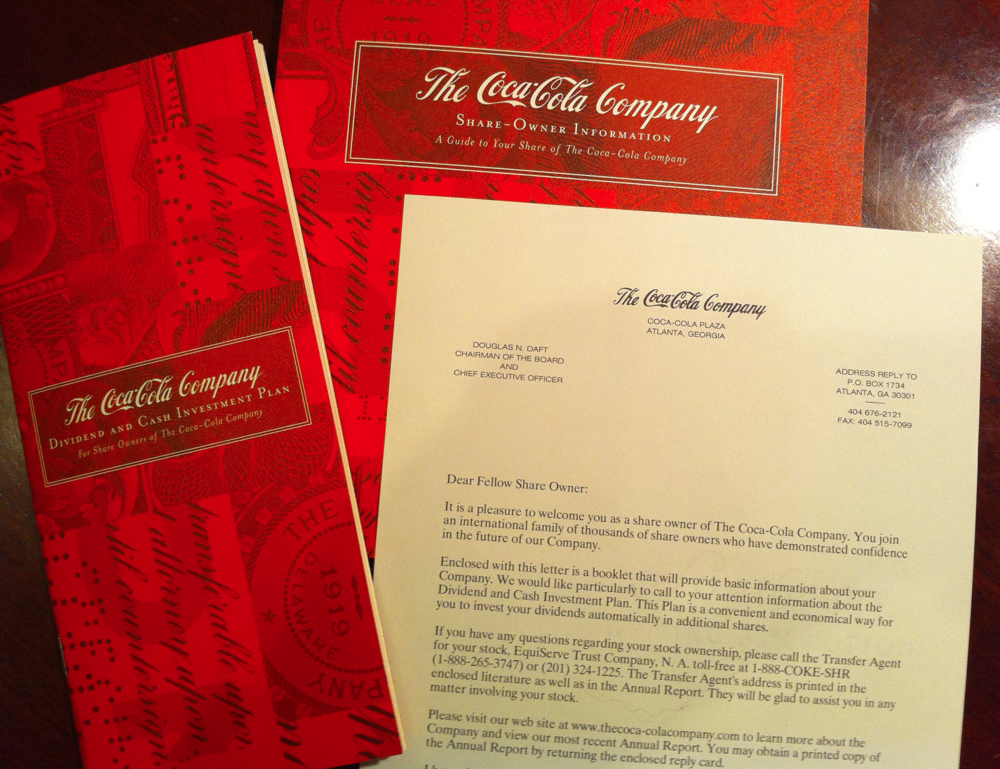 Investing Through The Coca Cola Direct Stock Purchase Plan And The Coca Cola Dividend Reinvestment Plan Or DRIP