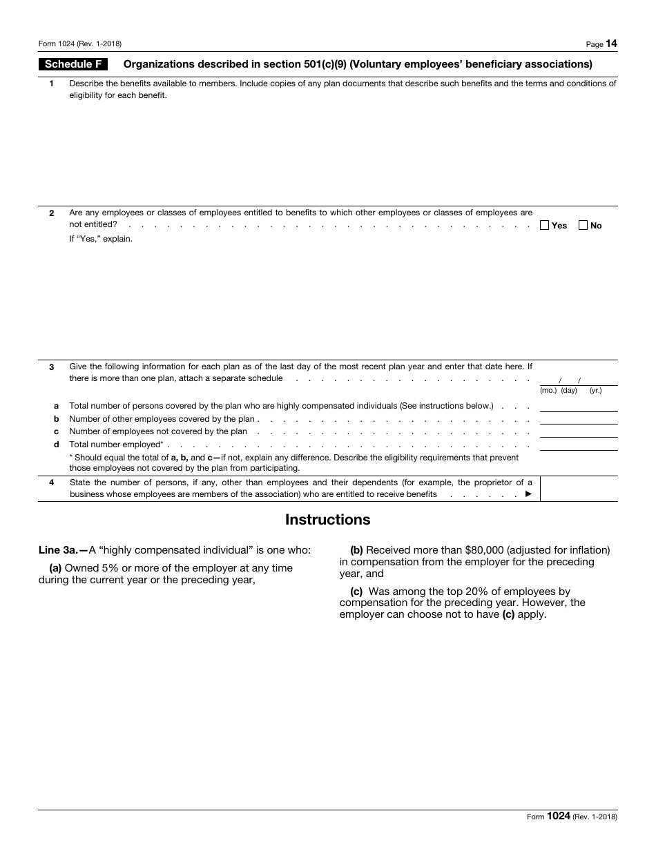 IRS Form 1024 Fill Out Sign Online And Download Fillable PDF 