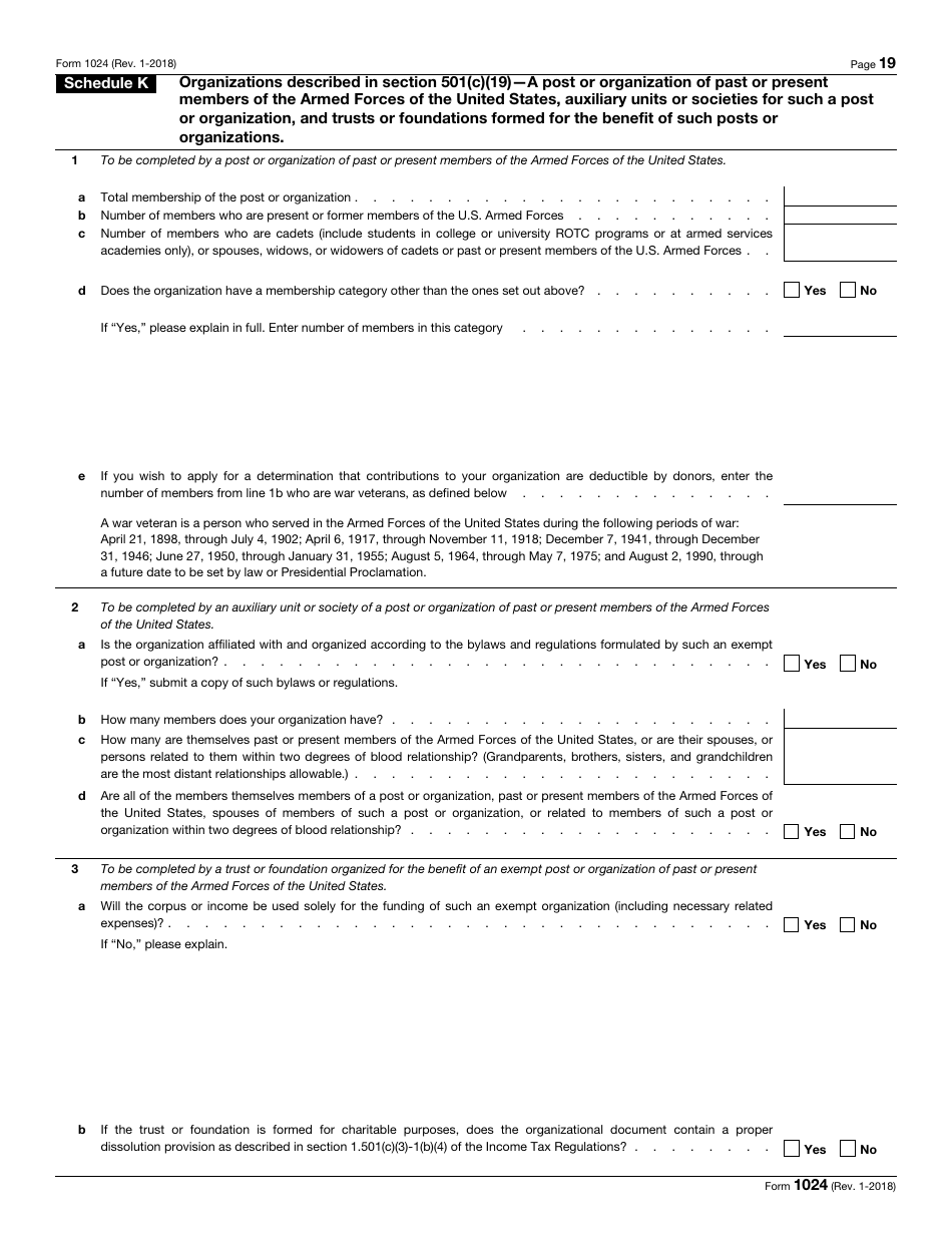 IRS Form 1024 Fill Out Sign Online And Download Fillable PDF 