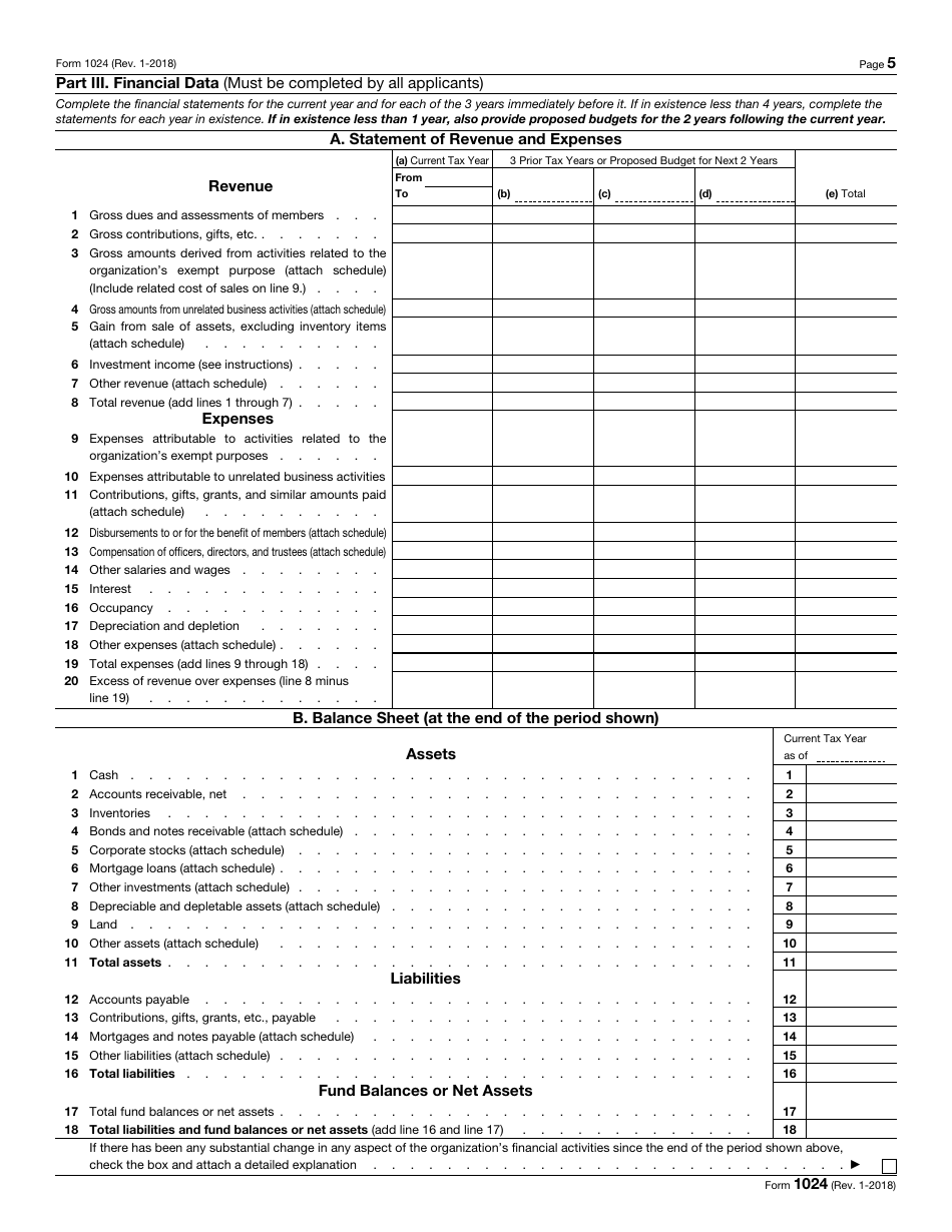 IRS Form 1024 Fill Out Sign Online And Download Fillable PDF 