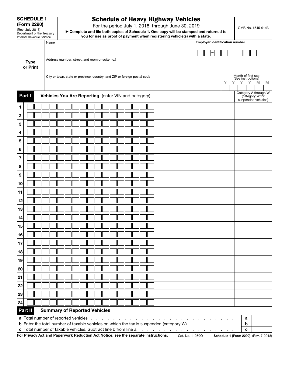 IRS Form 2290 Fill Out Sign Online And Download Fillable PDF 