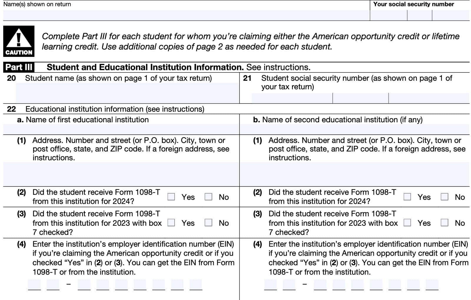 IRS Form 8863 Instructions IRS Form 8863 Instructions