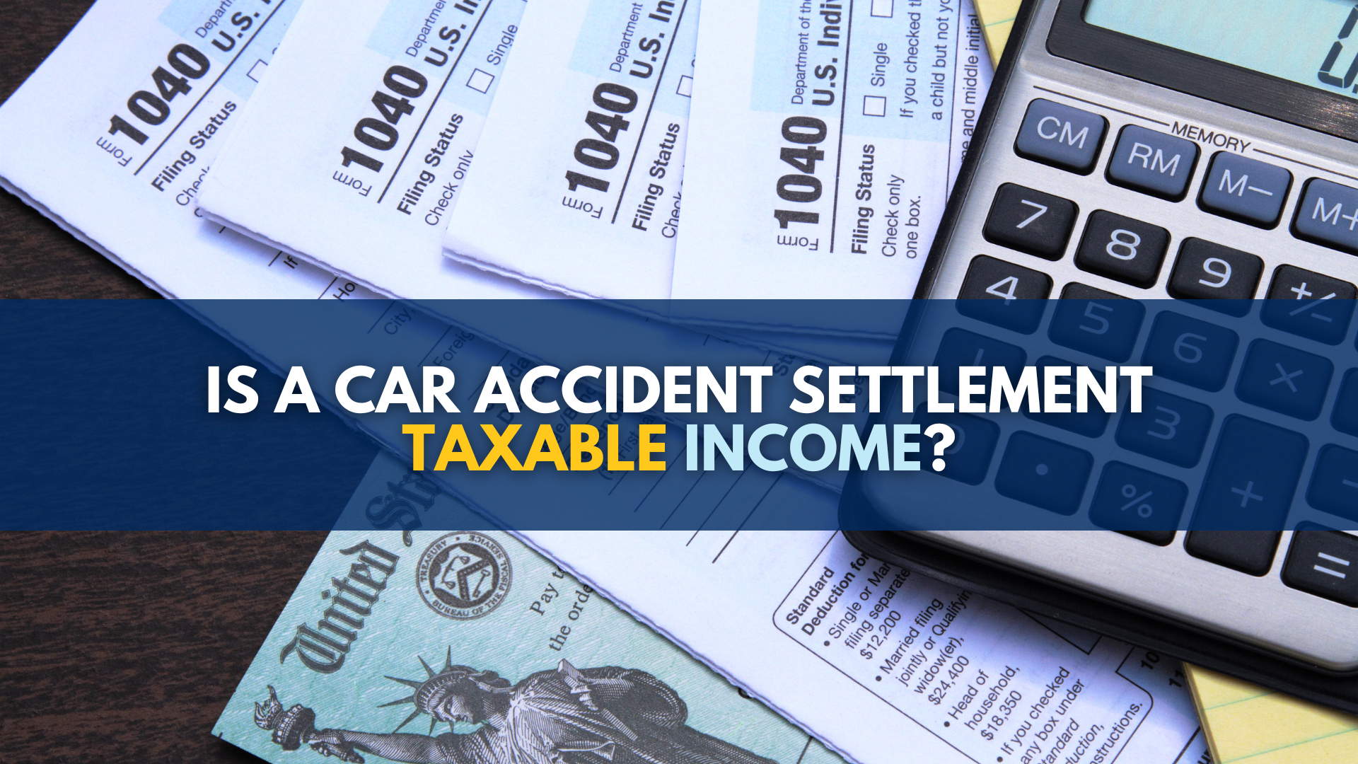 Is A Car Accident Settlement Taxable Income In Michigan 