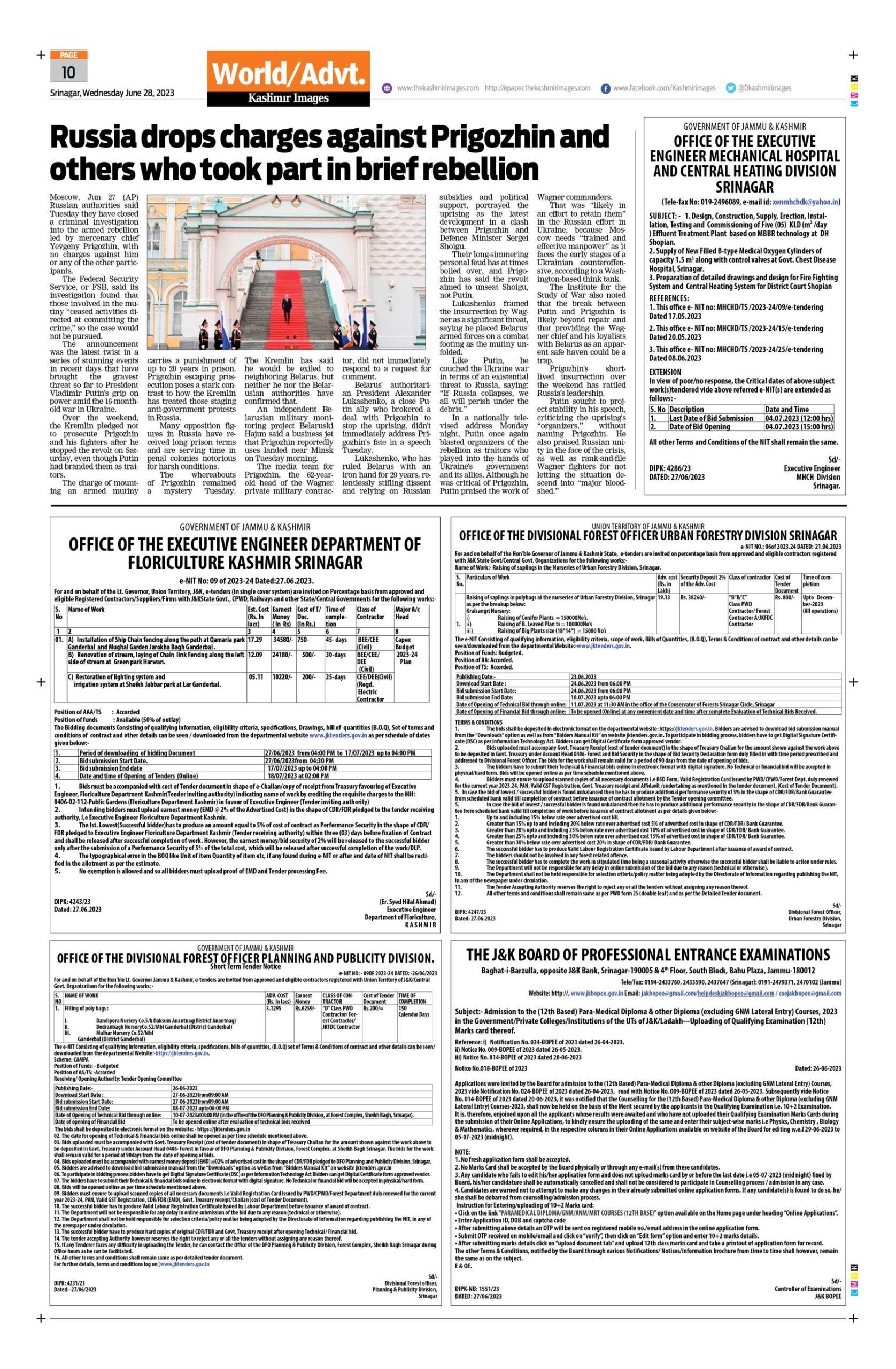 Kashmir Images 28 06 2023 Page 10 Kashmir Images Daily Newspaper Kashmir Images 28 06 2023 Page 10 Kashmir Images Daily Newspaper