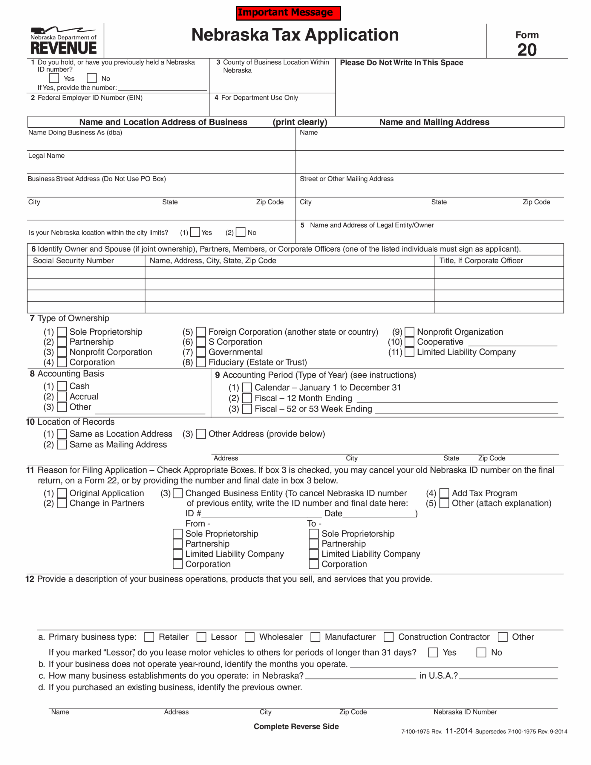 Kostenloses Income Tax Job Application Form