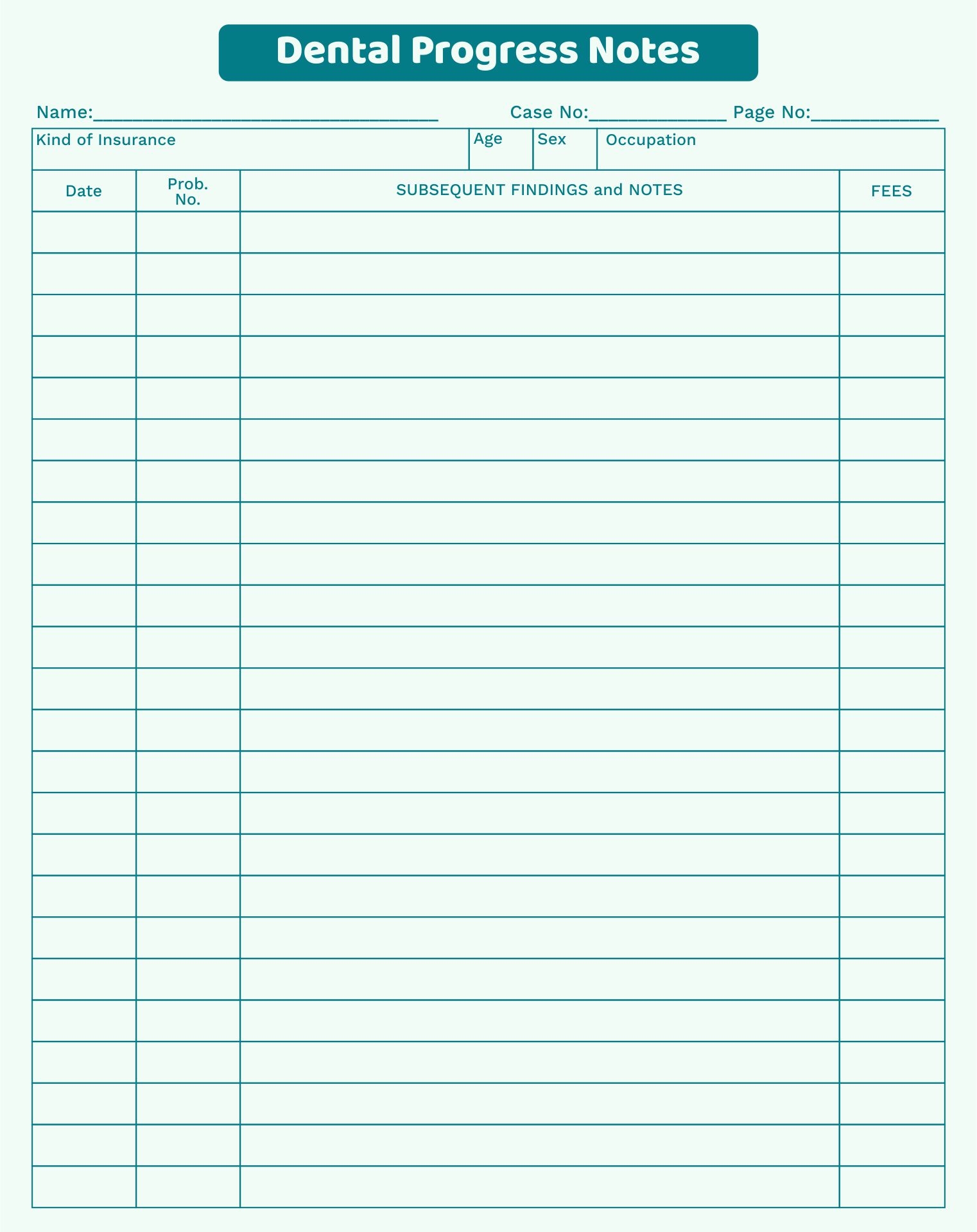Medical Progress Note Template 10 Free PDF Printables Printablee