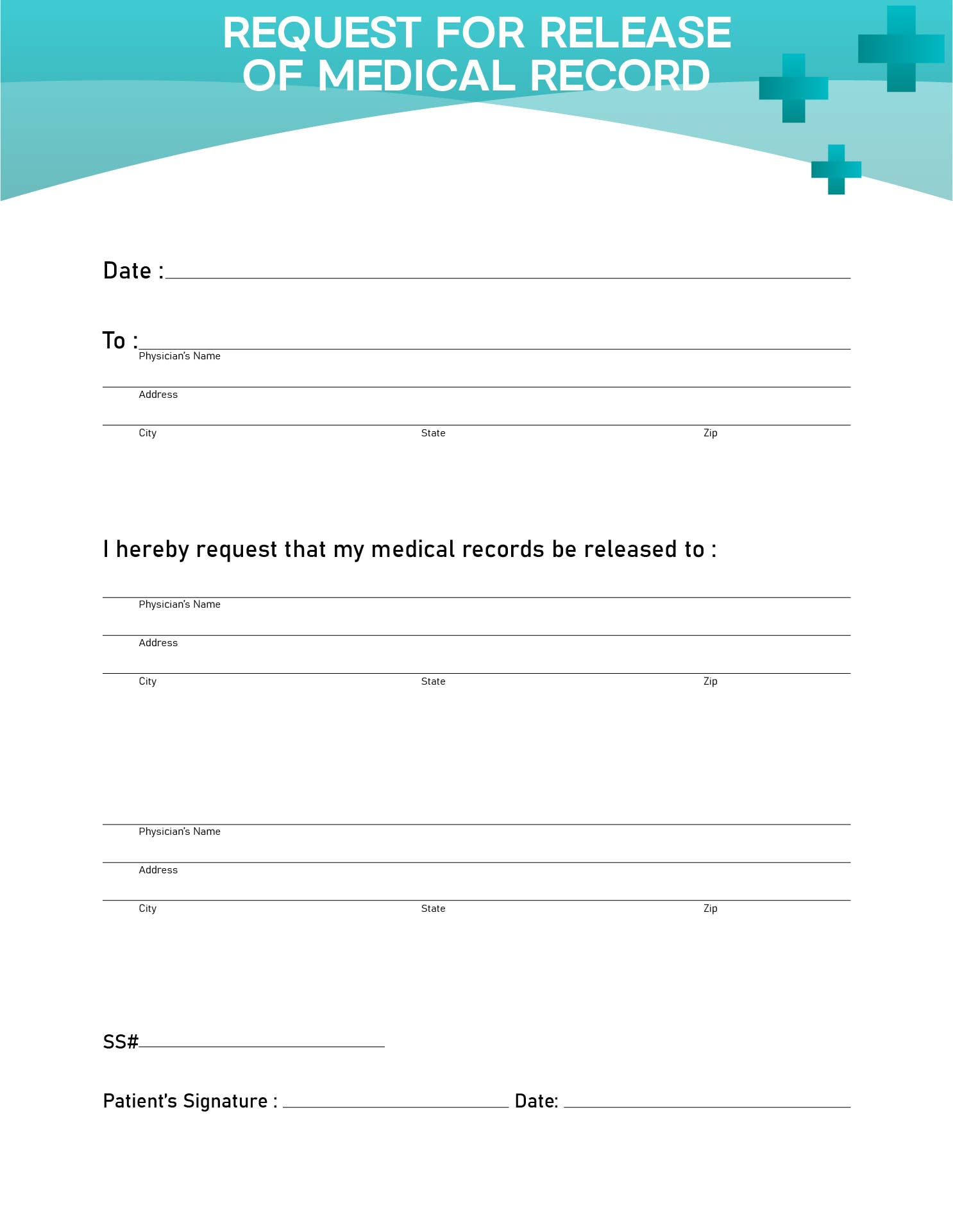Medical Release Form 10 Free PDF Printables Printablee