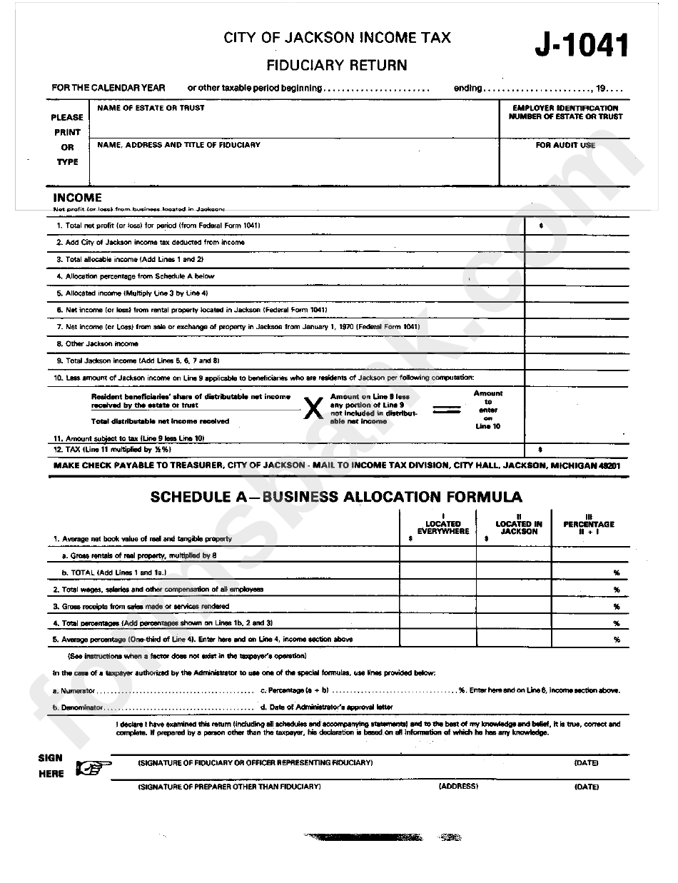 Mi Income Tax Forms