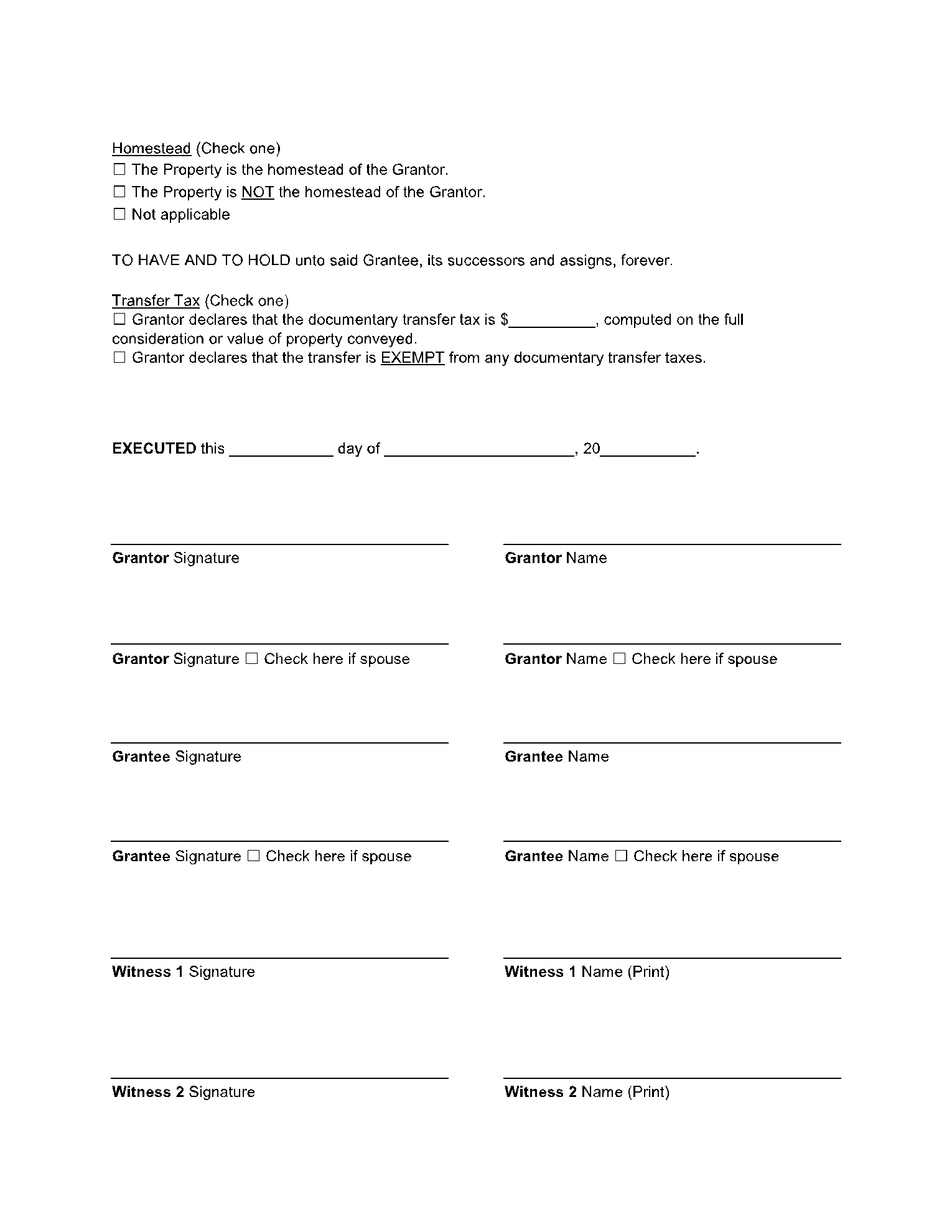 Michigan Quit Claim Deed Form Free Template CocoSign