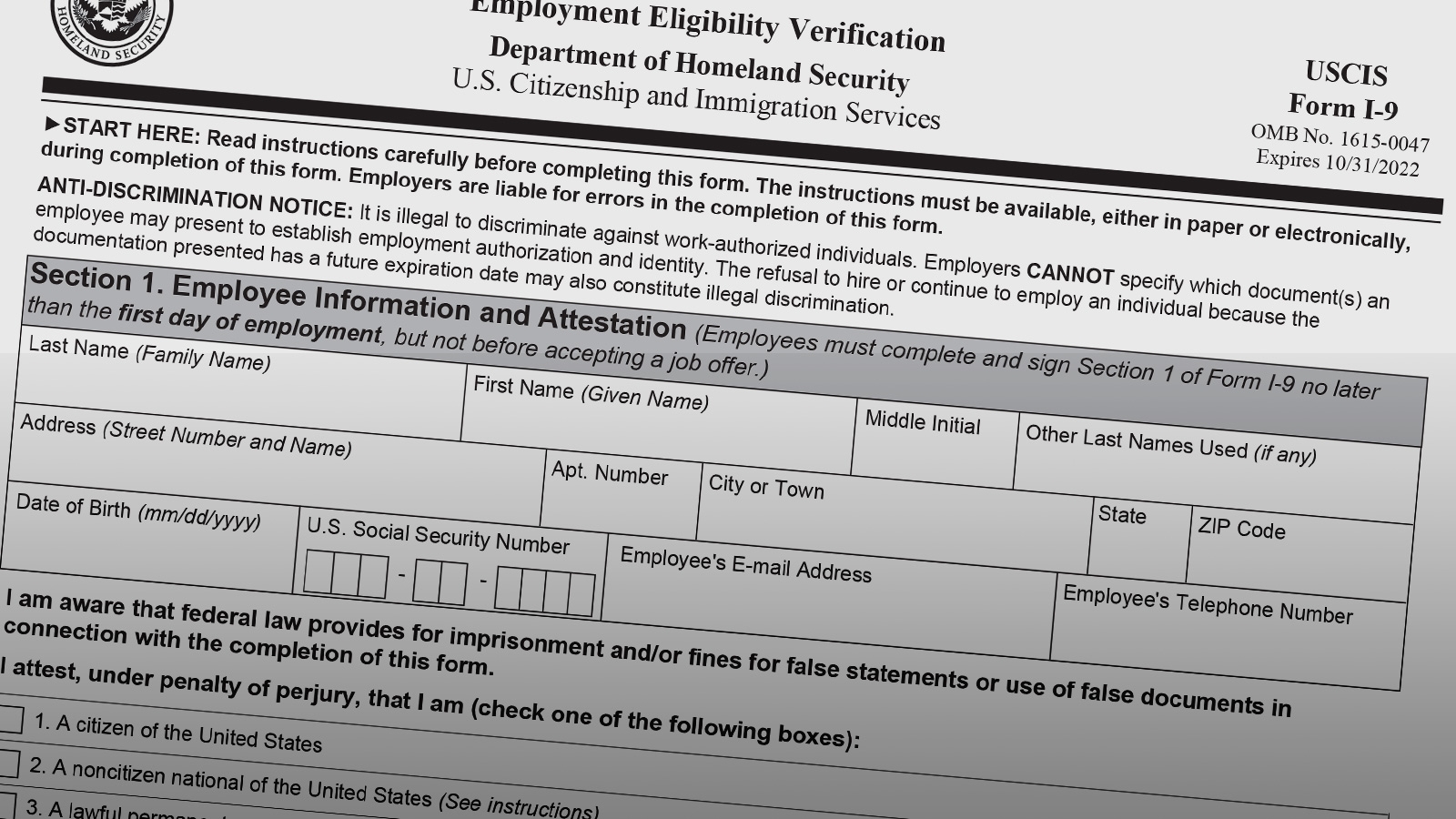 New I 9 Form Required May 1st McAfee U0026 Taft New I 9 Form Required May 1st McAfee U0026 Taft
