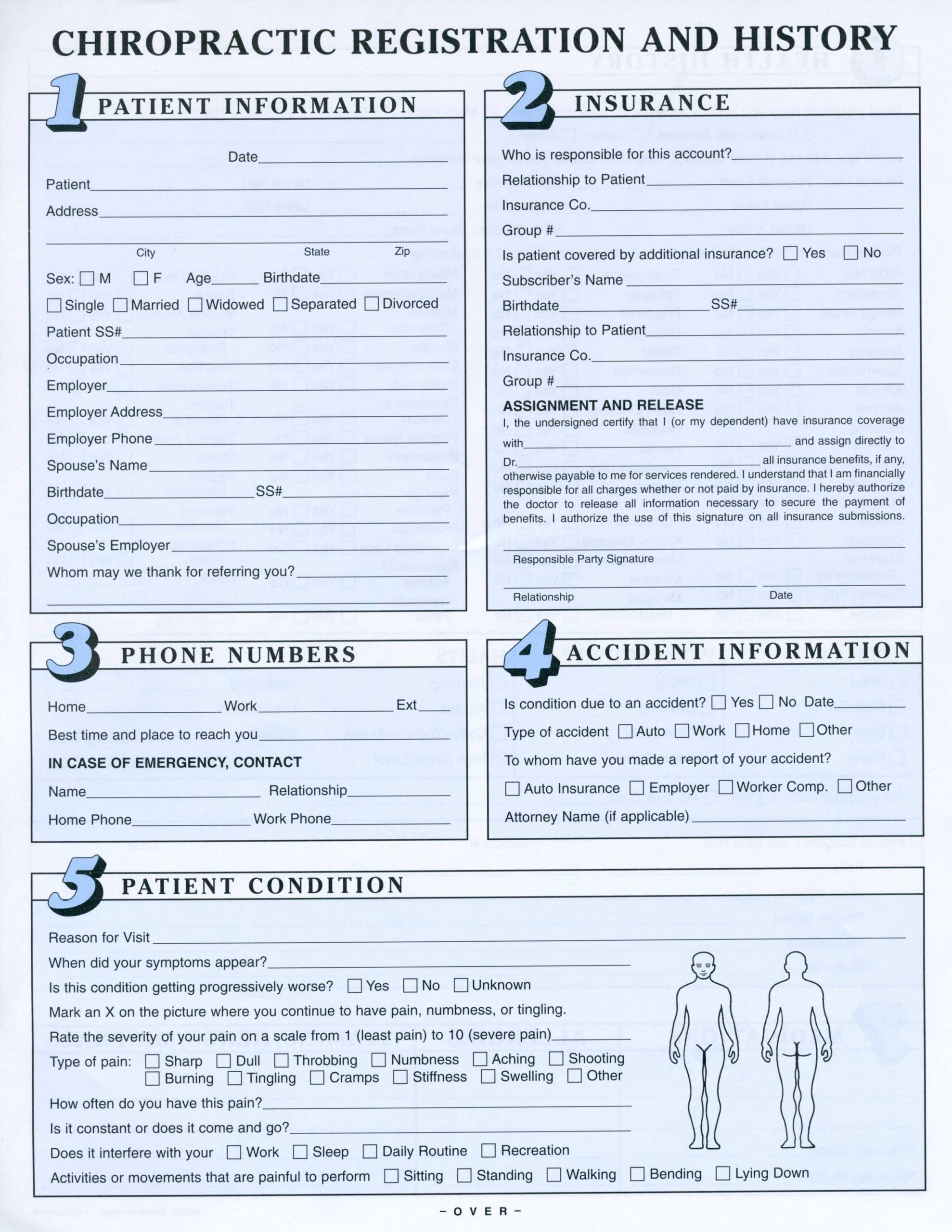 New Patient Forms Shields Chiropractic And Acupuncture Center