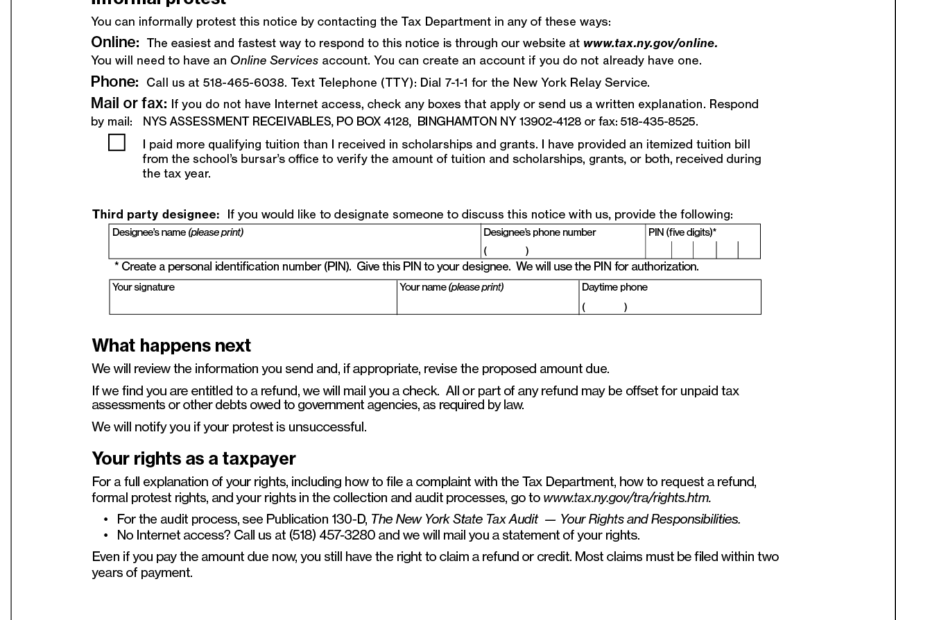 New York DTF 960 E Letter Sample 1