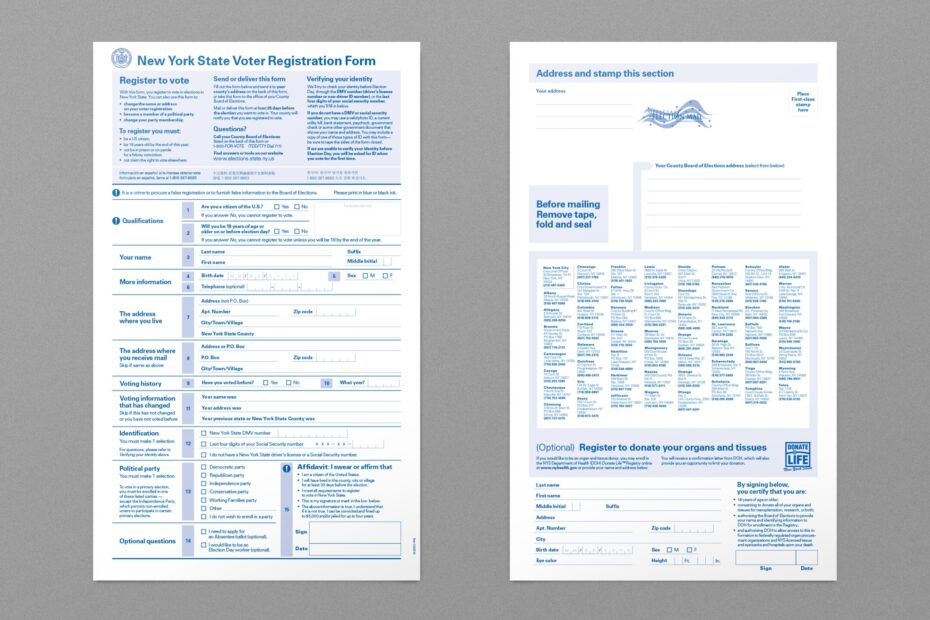 New York State Voter Registration Oxide Drew Davies