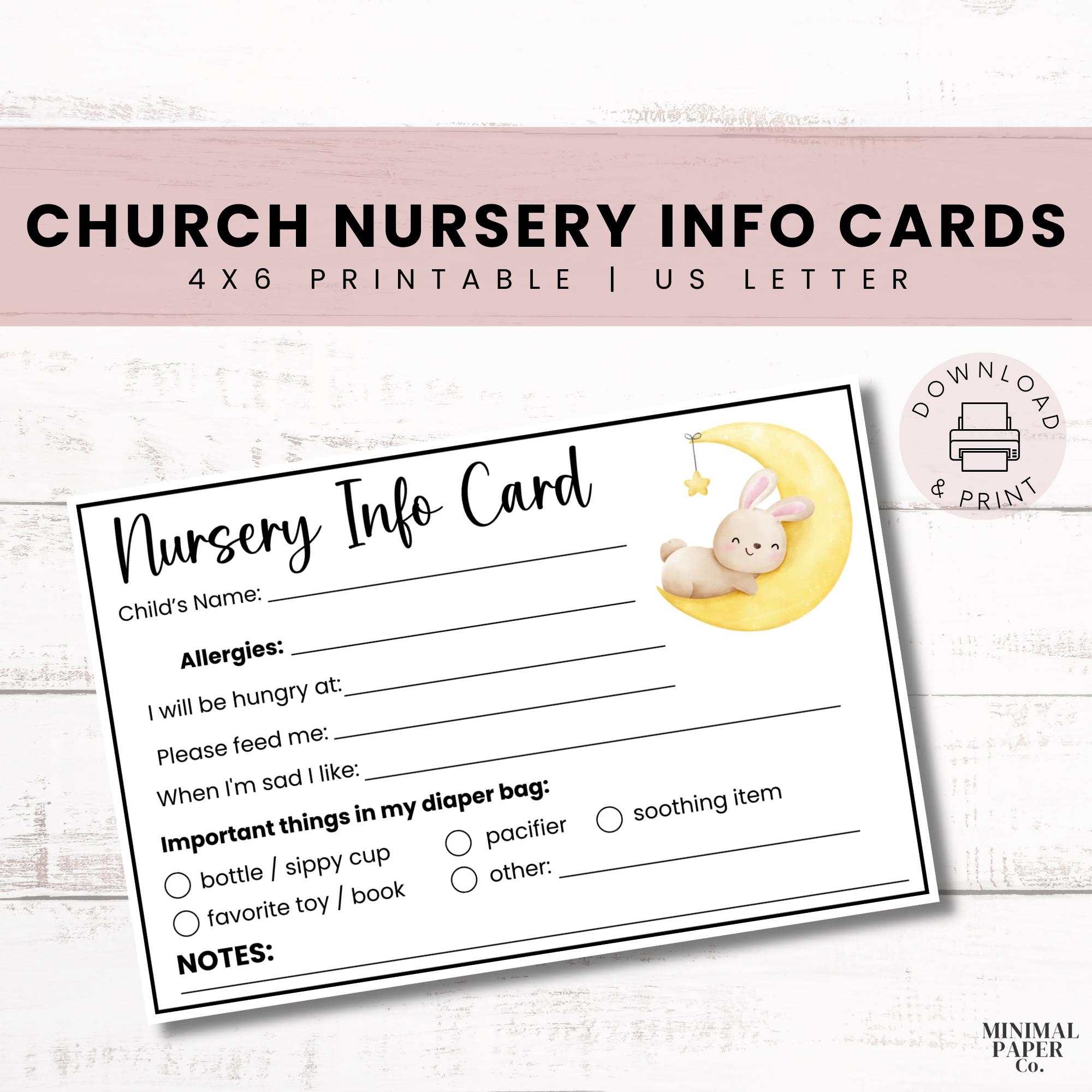 Nursery Registration Form Etsy UK