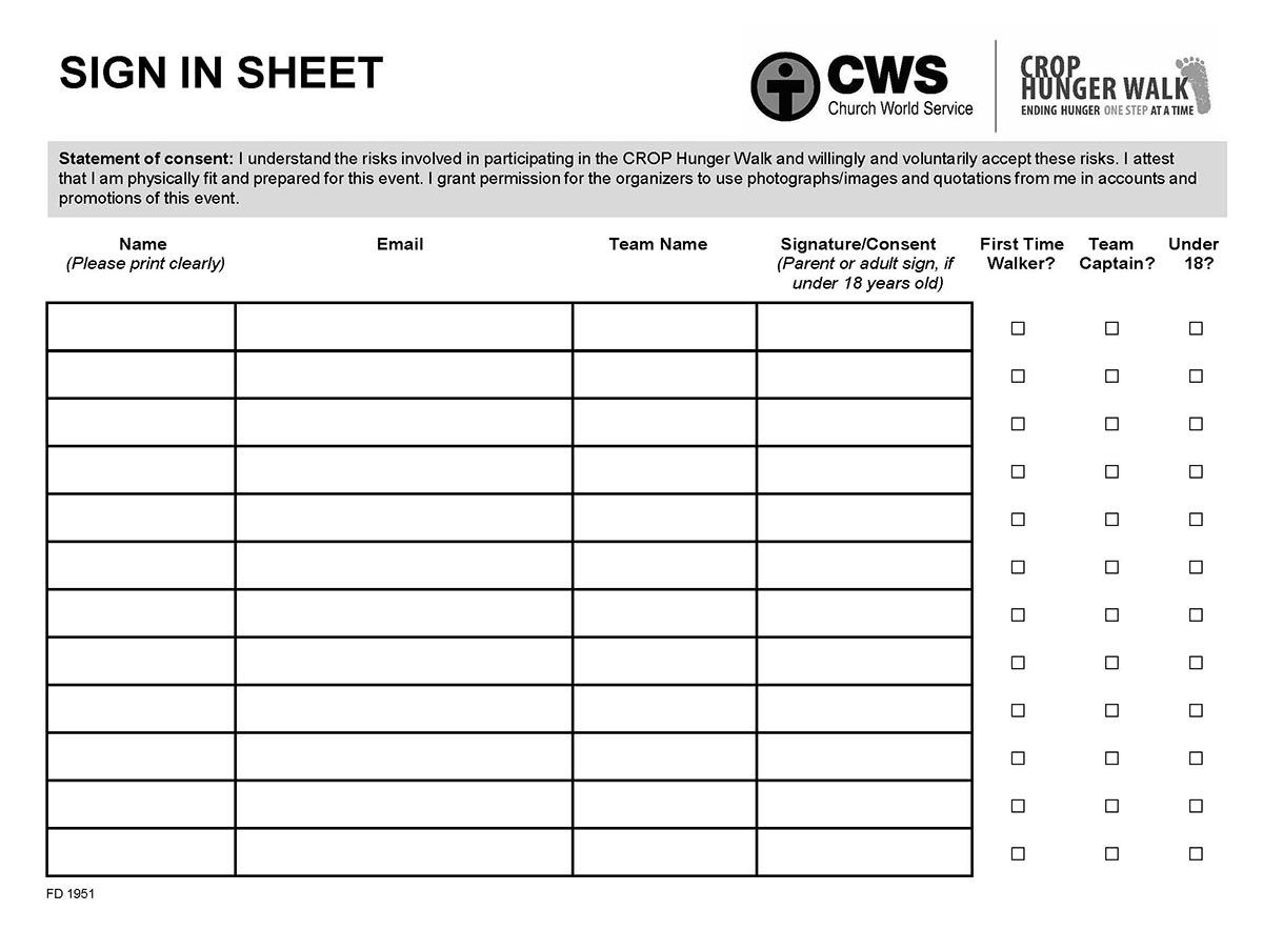 Order CROP Hunger Walk Materials CROP Hunger Walk Resources
