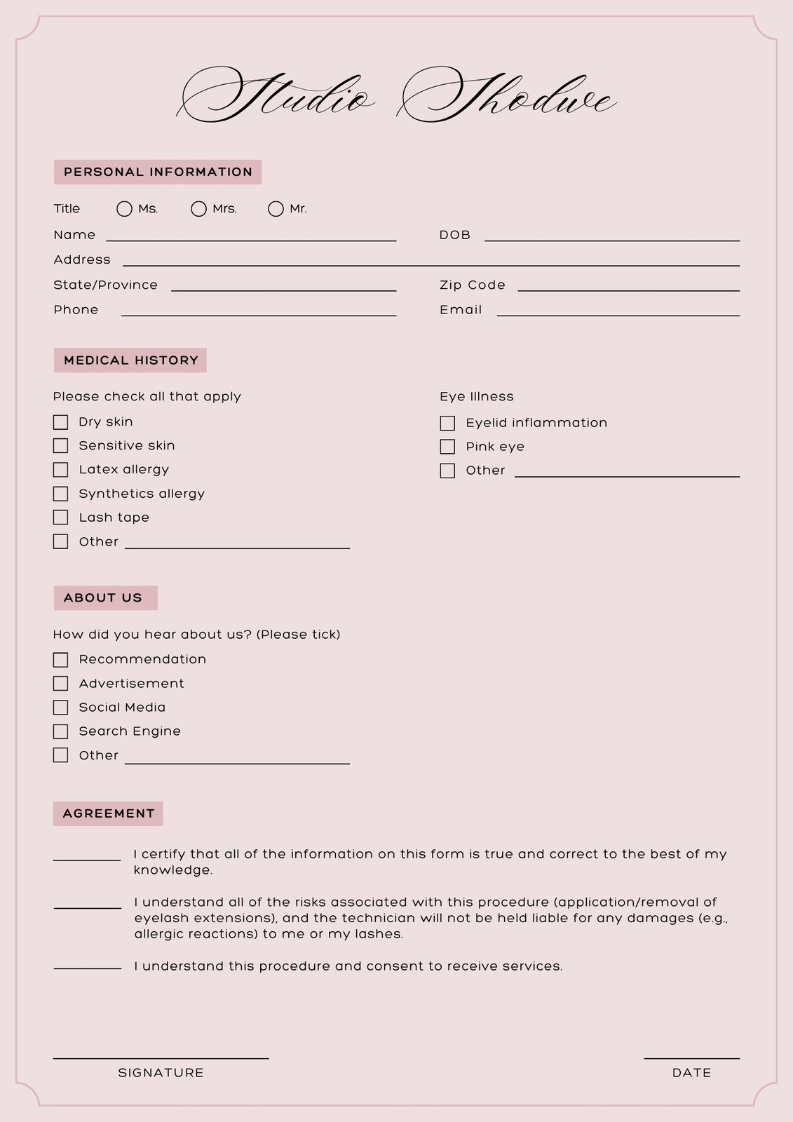 Page 2 Free Form Document Templates To Customize And Print Canva