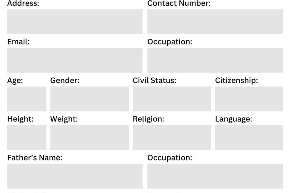 Page 2 Free Form Document Templates To Customize And Print Canva