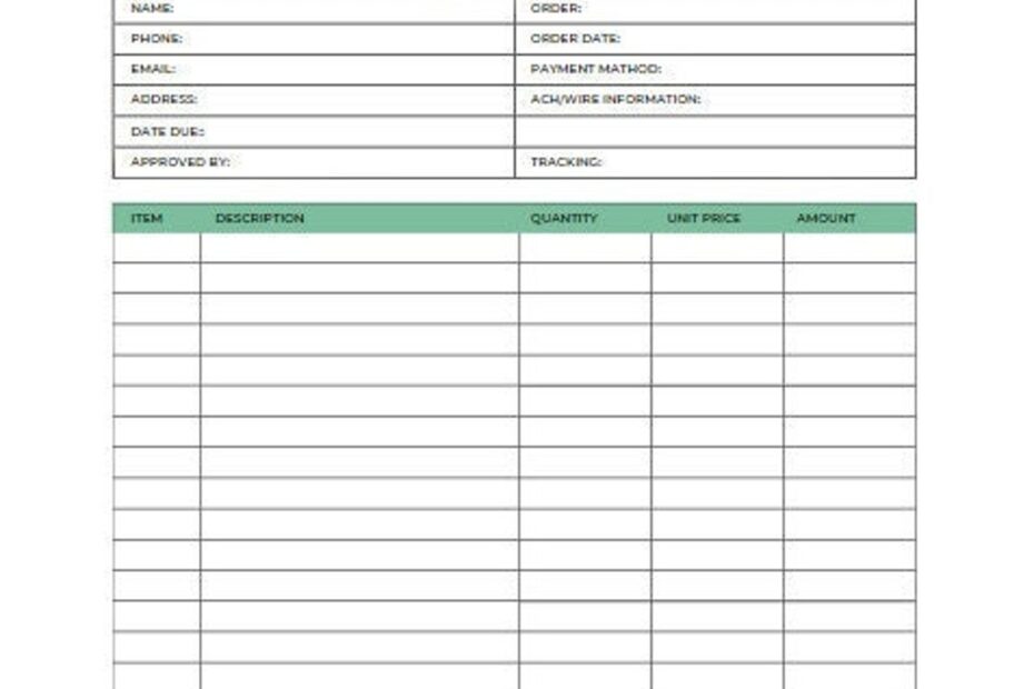 Payment Request Form Fillable U0026 Printable PDF Etsy