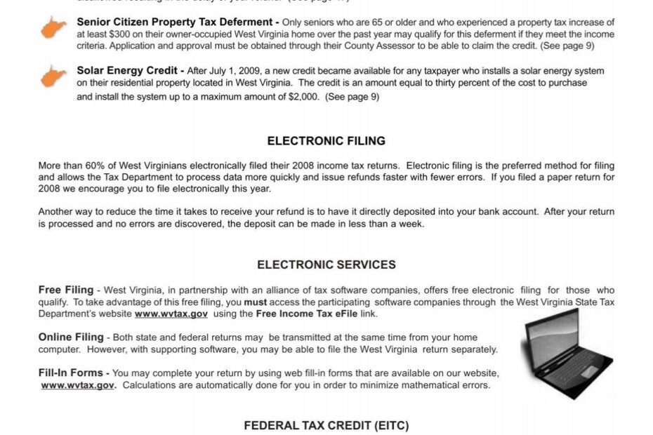 Personal Income Tax Forms And Instructions State Of West Virginia