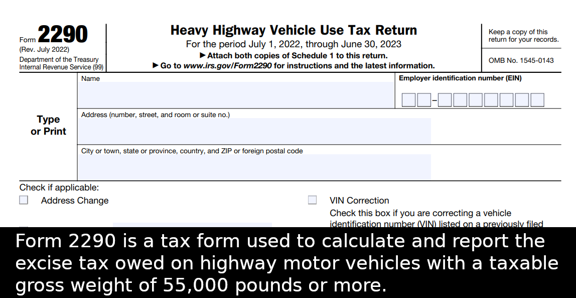 Printable 2290 Form 2024 Printable 2290 Form 2024