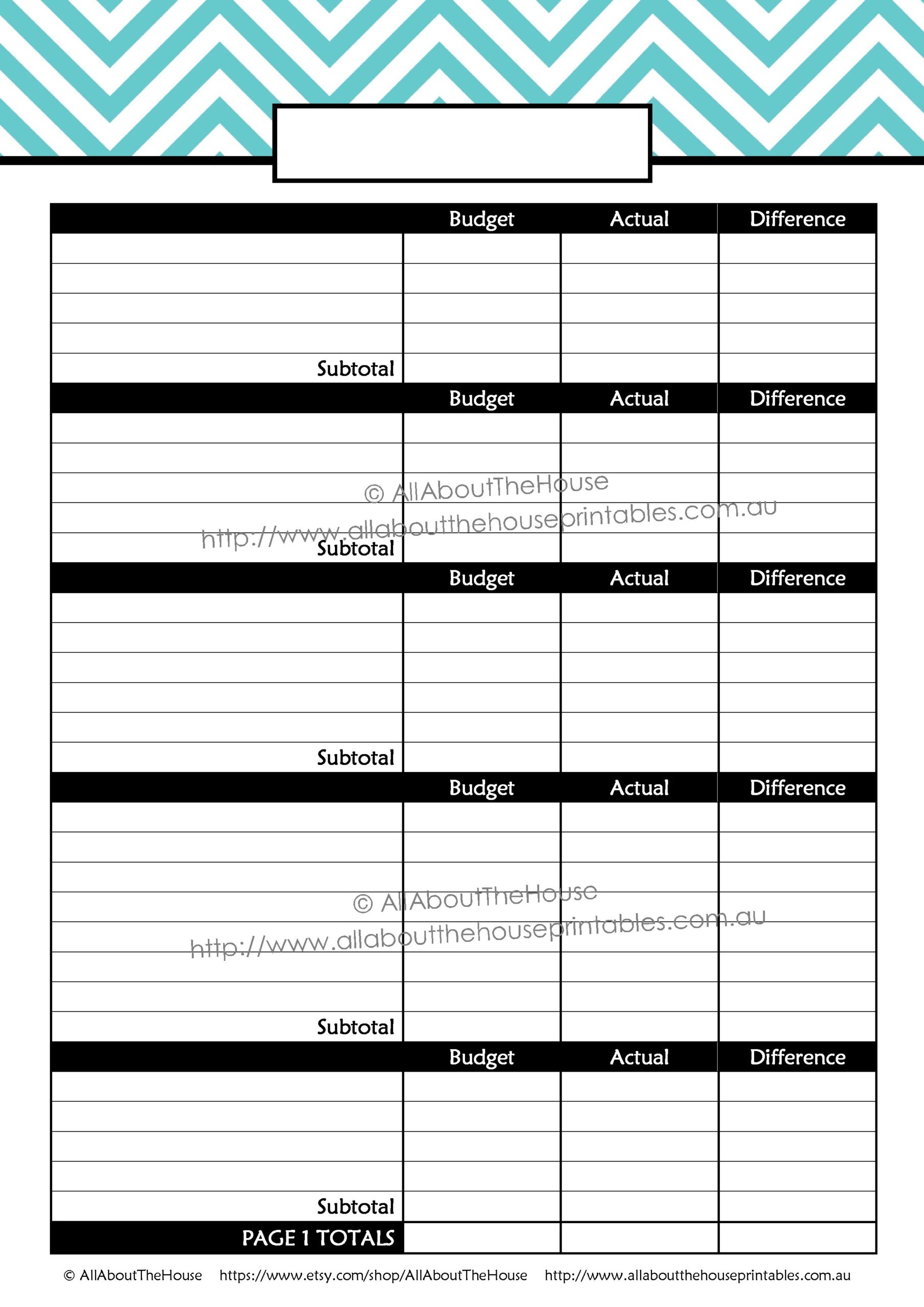 Printable Budget Planner Finance Binder Update All About Planners