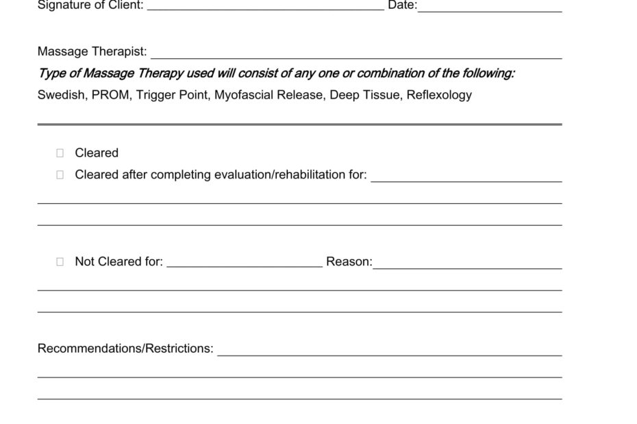 Printable Dental Clearance Form Printable Party Favors