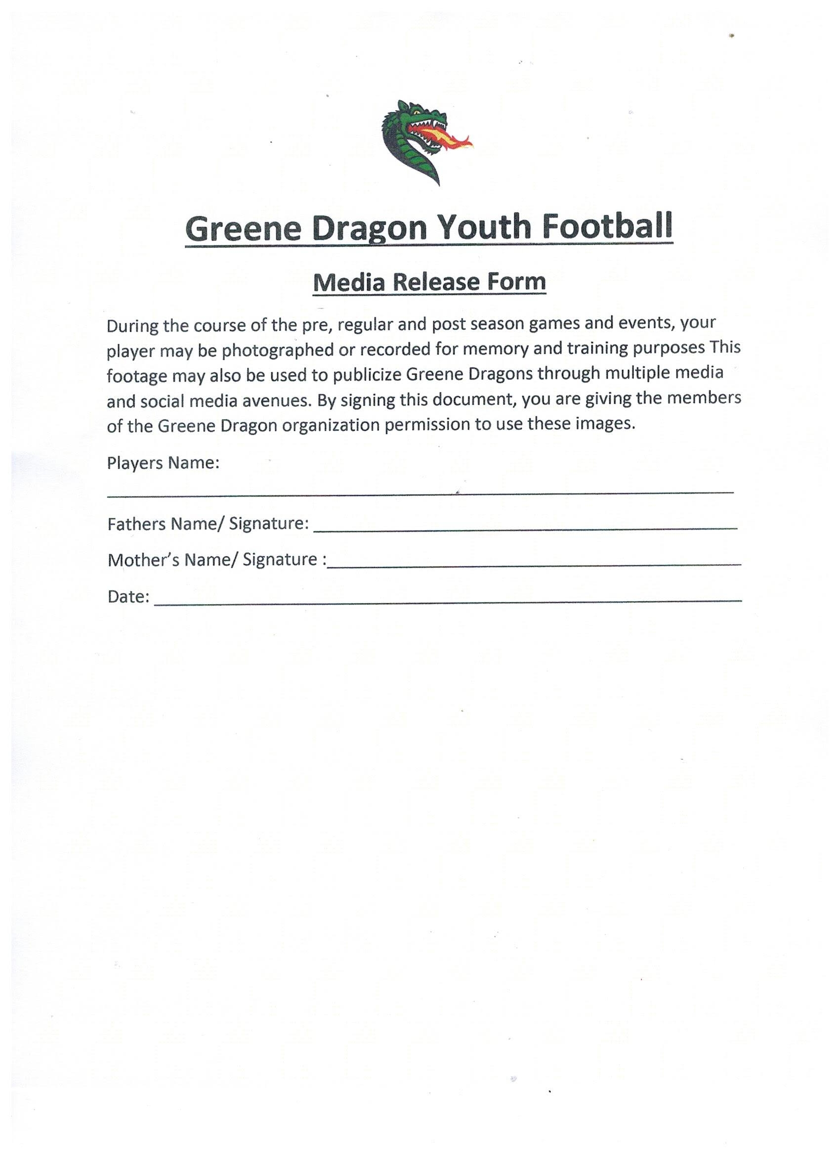 Printable Registration Forms