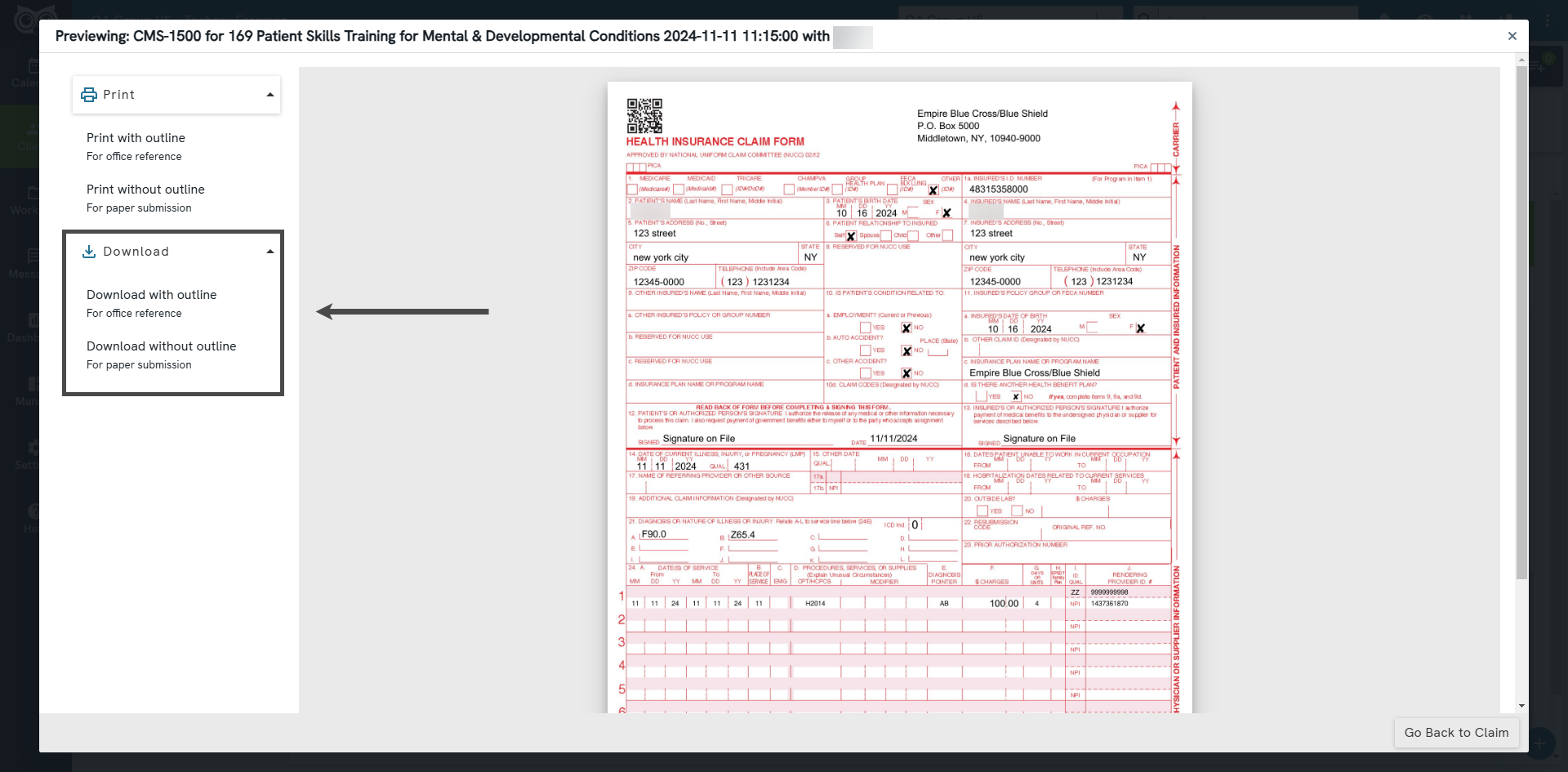Printing CMS 1500 Forms Owlpracticesuite Printing CMS 1500 Forms Owlpracticesuite