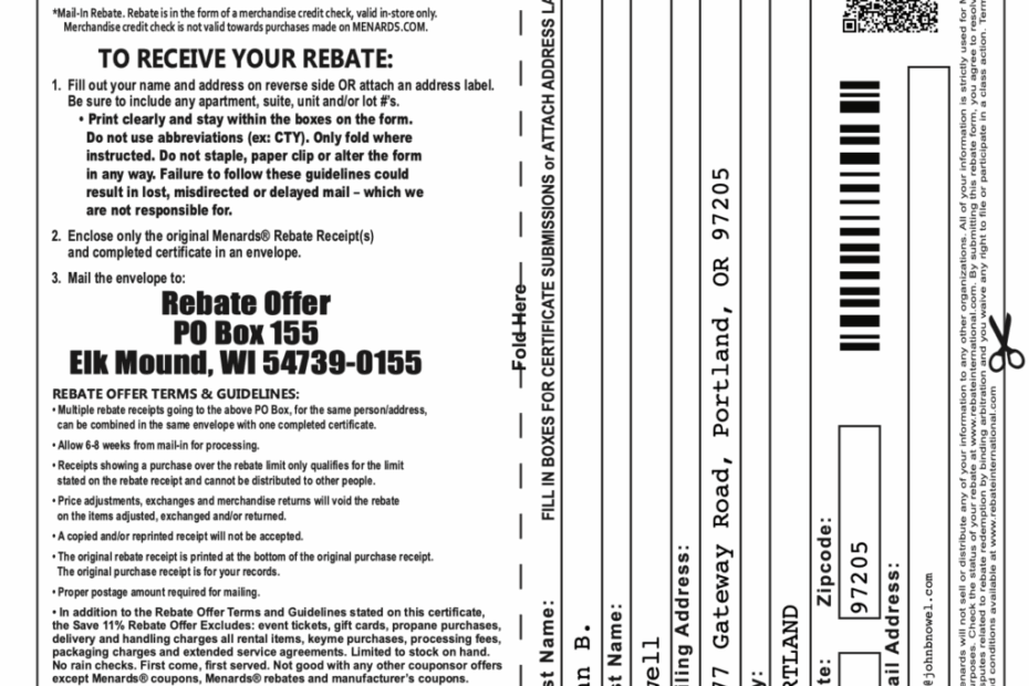 Rebate Menards Get Huge Saving With Menards Rebate Form Worksheets Library