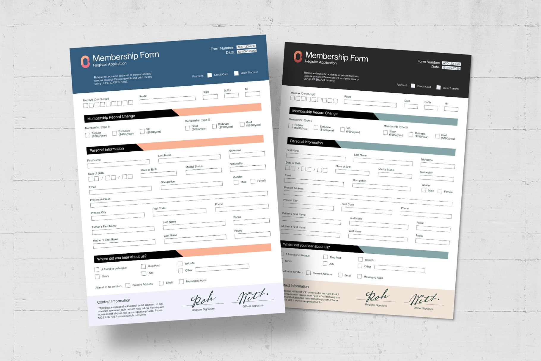 Registration Form BrandPacks