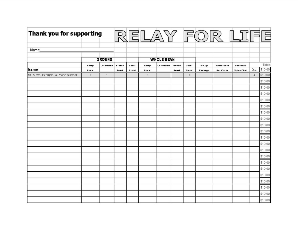 Relay For Life Fundraiser Information Olympic Crest Coffee Roasters