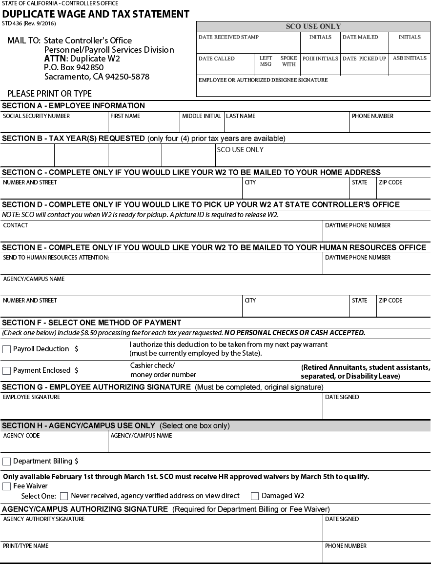 Request A Duplicate Form W 2 Wage And Tax Statement Request A Duplicate Form W 2 Wage And Tax Statement