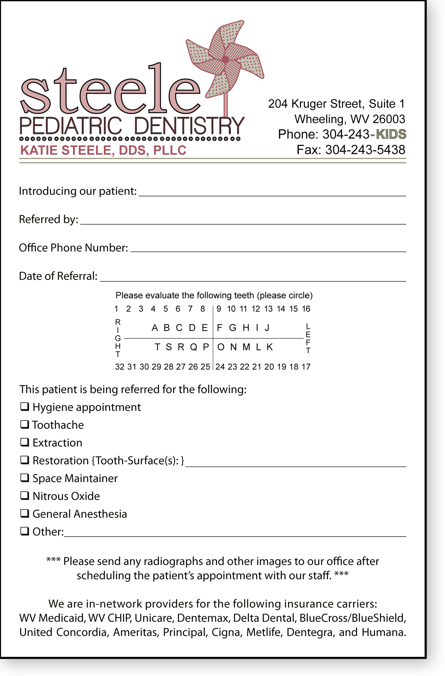 Sample Gallery Medical Referral Pads