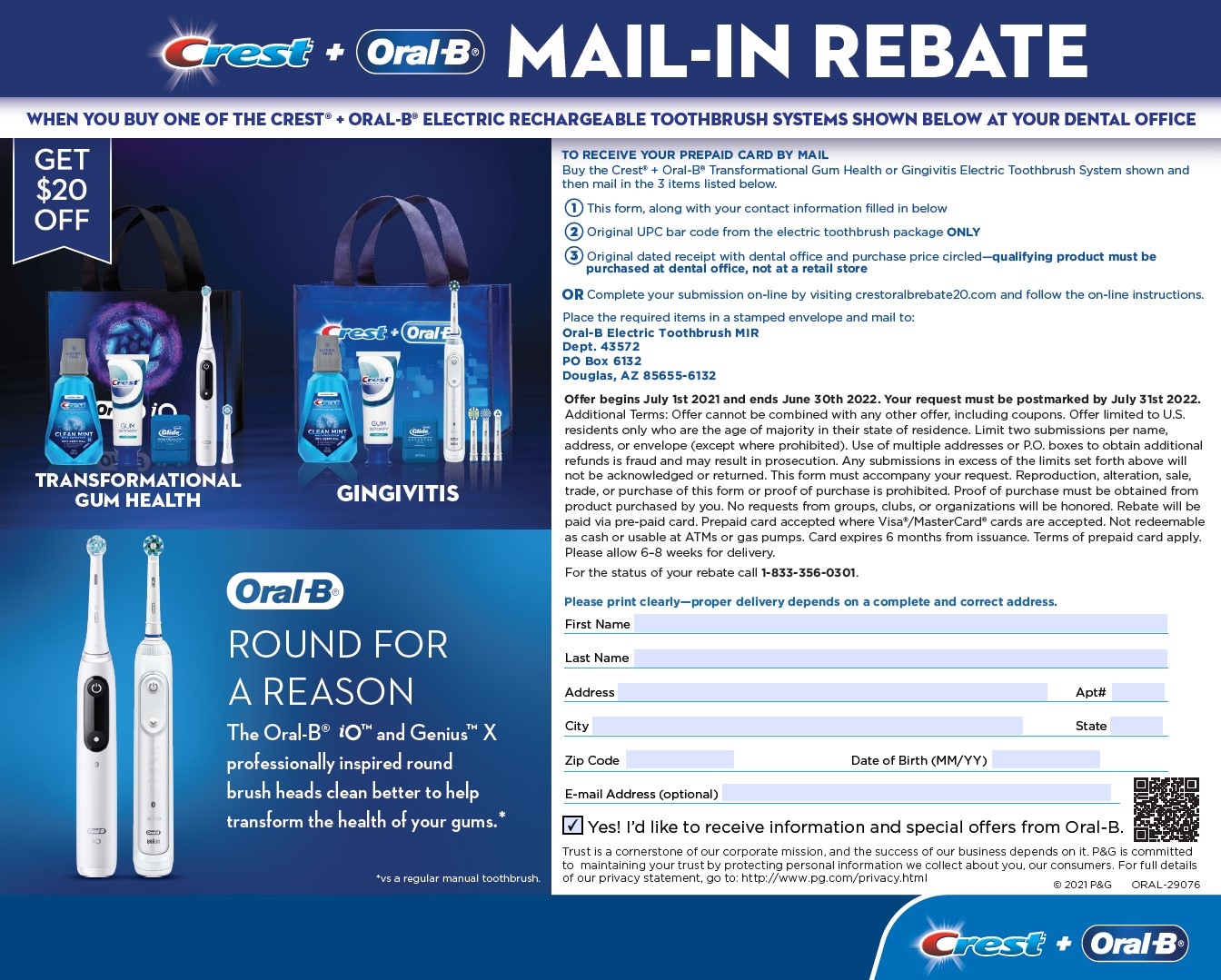 Save Big With Oral B Rebate Form 2025 