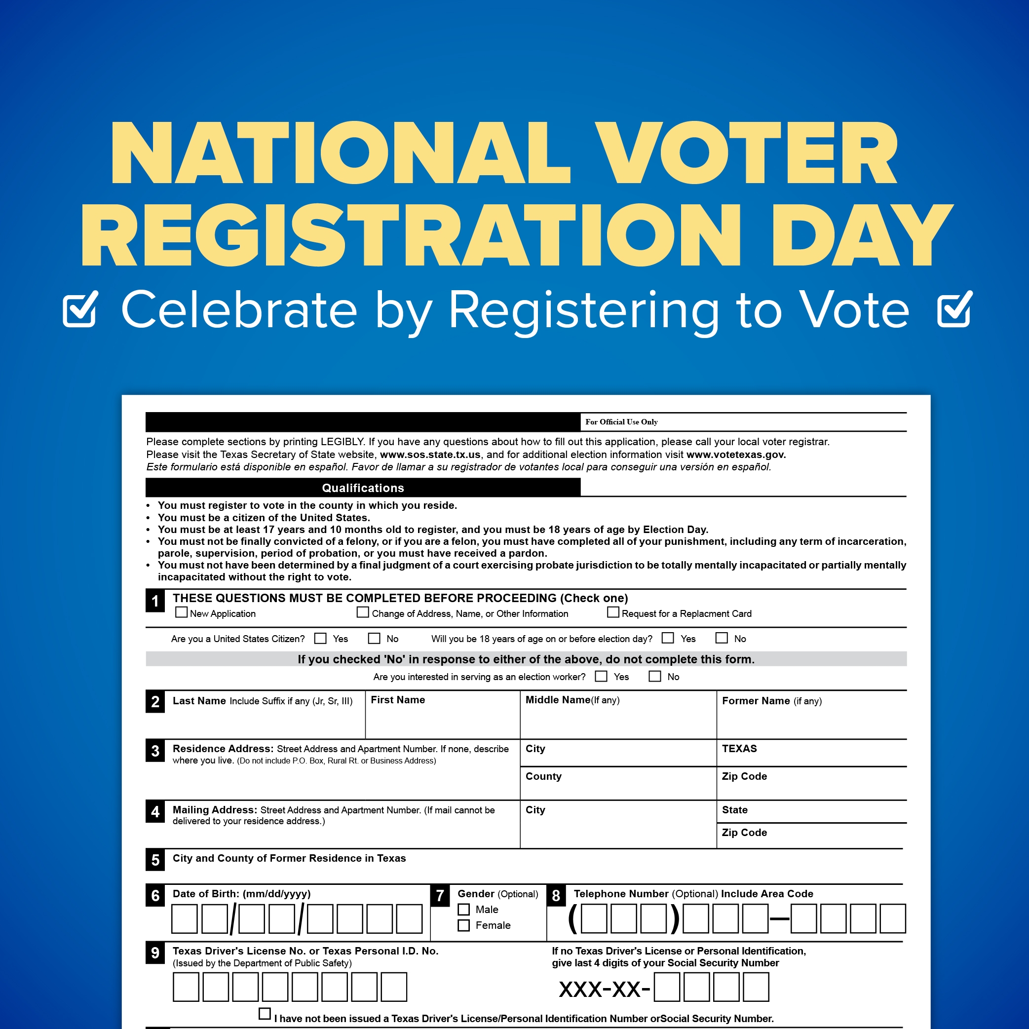 September 20 Is National Voter Registration Day IDEA Public Schools